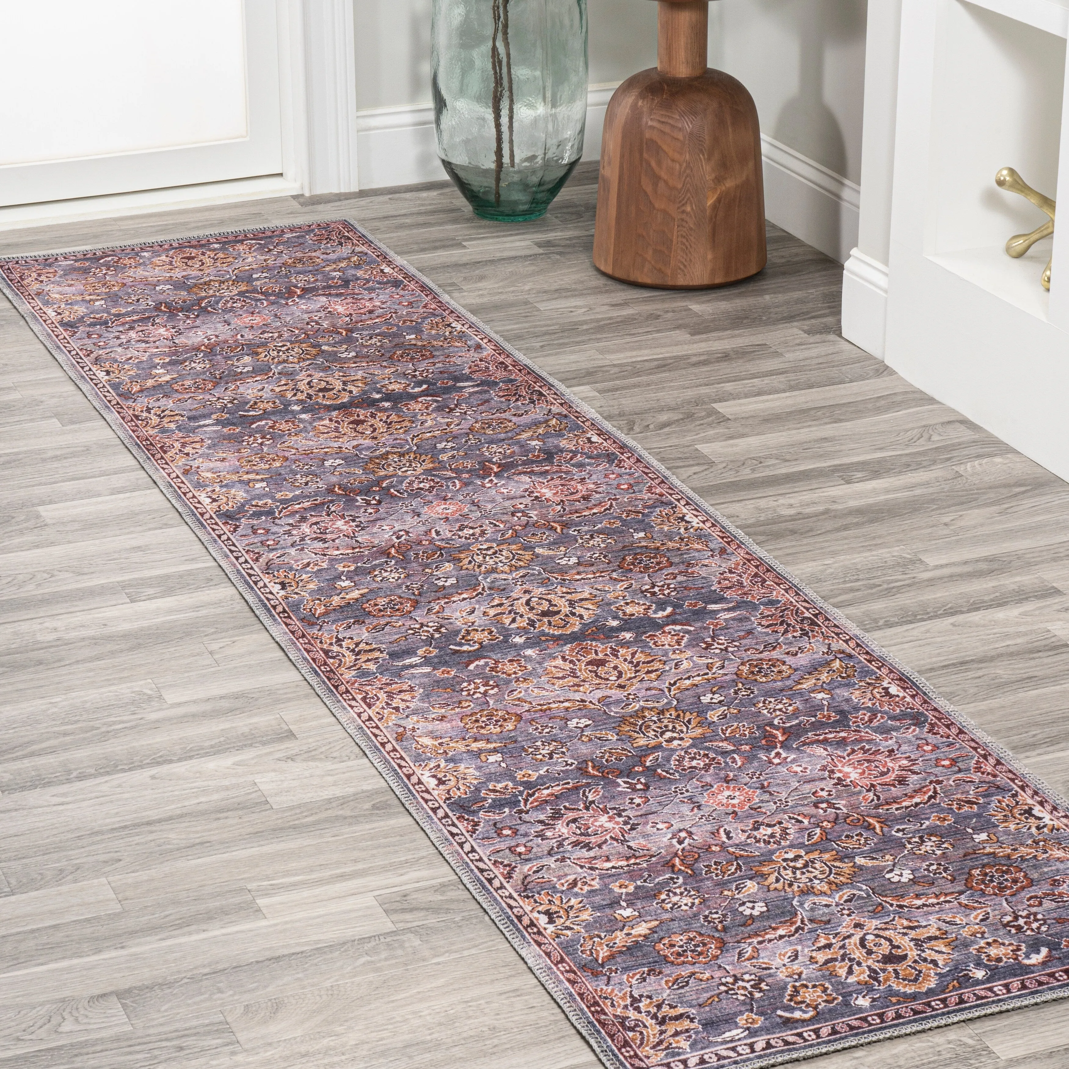 JONATHAN Y Regis Ornate Persian All-Over Machine Washable Area Rug