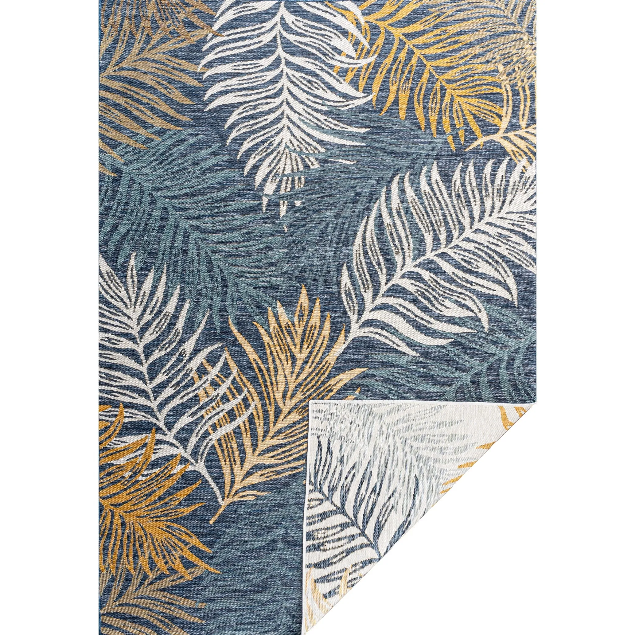 JONATHAN Y Reversible Arielle Coastal Casual Palm Frond Machine-Washable Indoor/Outdoor Area Rug