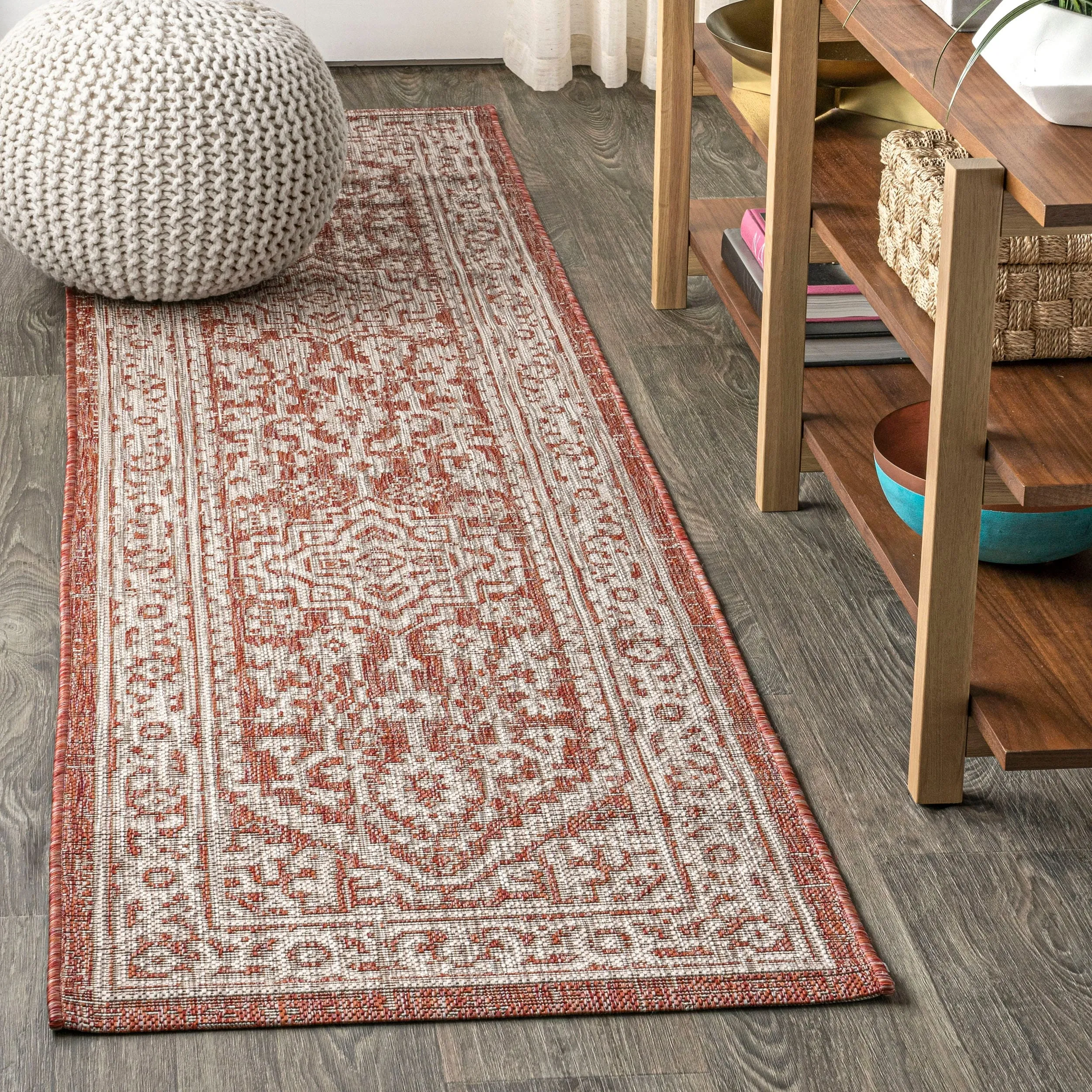 JONATHAN Y Rozetta Medallion Textured Weave Indoor/Outdoor Area Rug