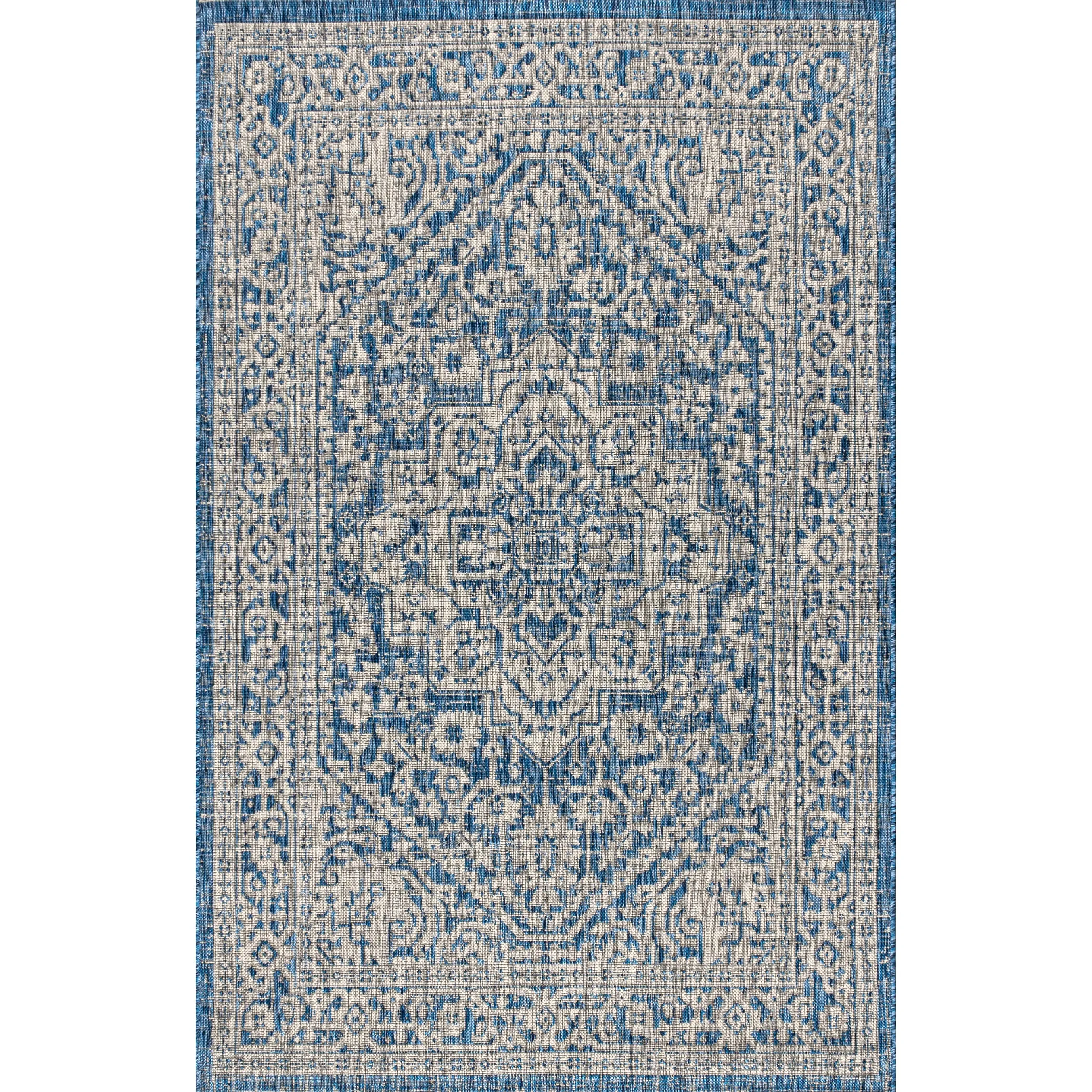 JONATHAN Y Rozetta Medallion Textured Weave Indoor/Outdoor Area Rug