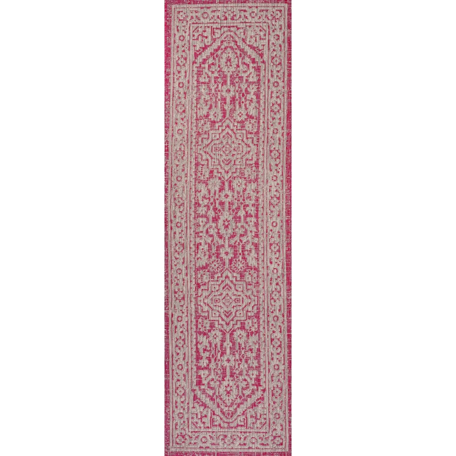 JONATHAN Y Rozetta Medallion Textured Weave Indoor/Outdoor Area Rug