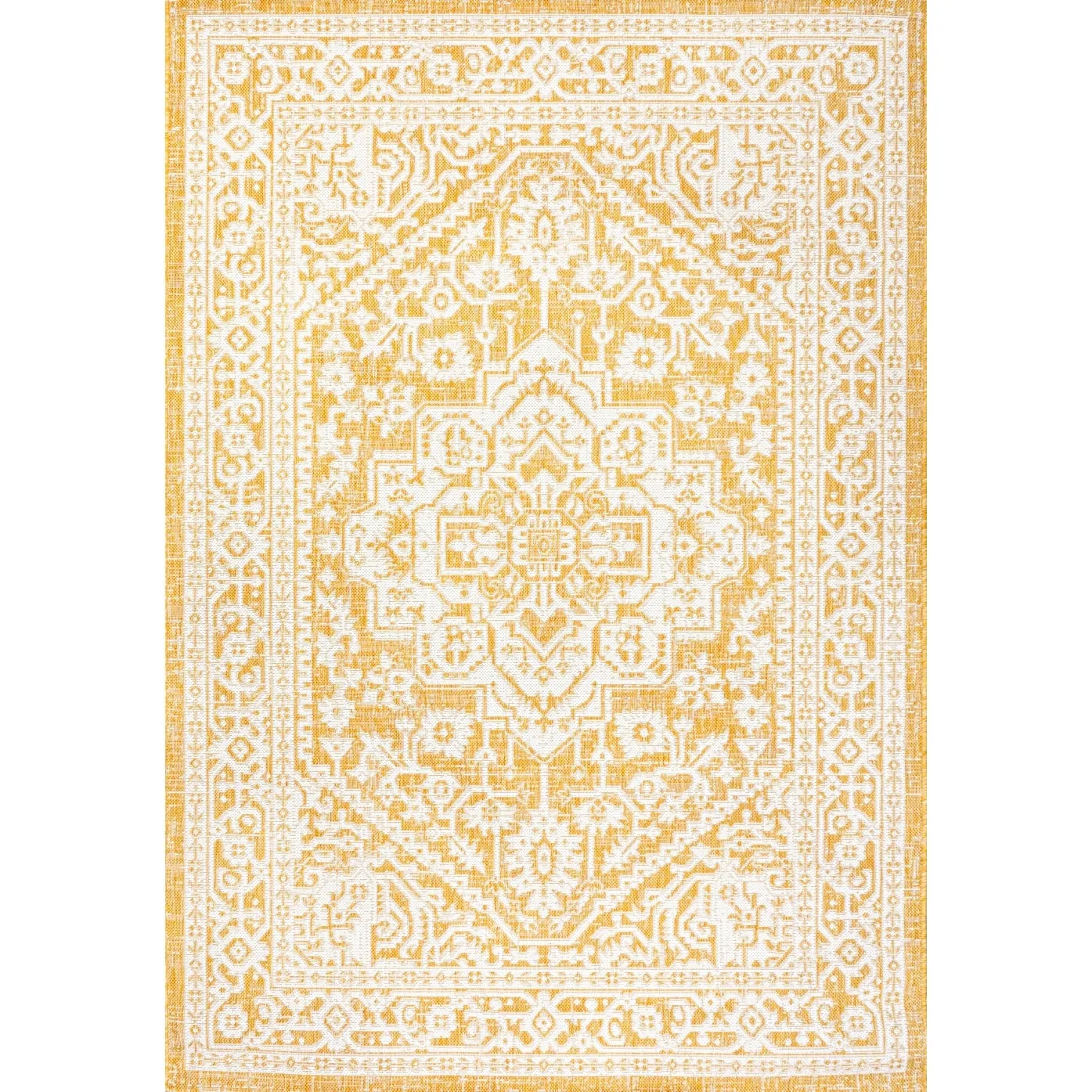 JONATHAN Y Rozetta Medallion Textured Weave Indoor/Outdoor Area Rug