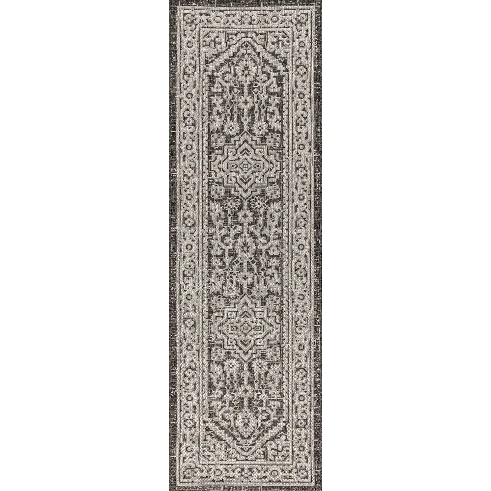 JONATHAN Y Rozetta Medallion Textured Weave Indoor/Outdoor Area Rug
