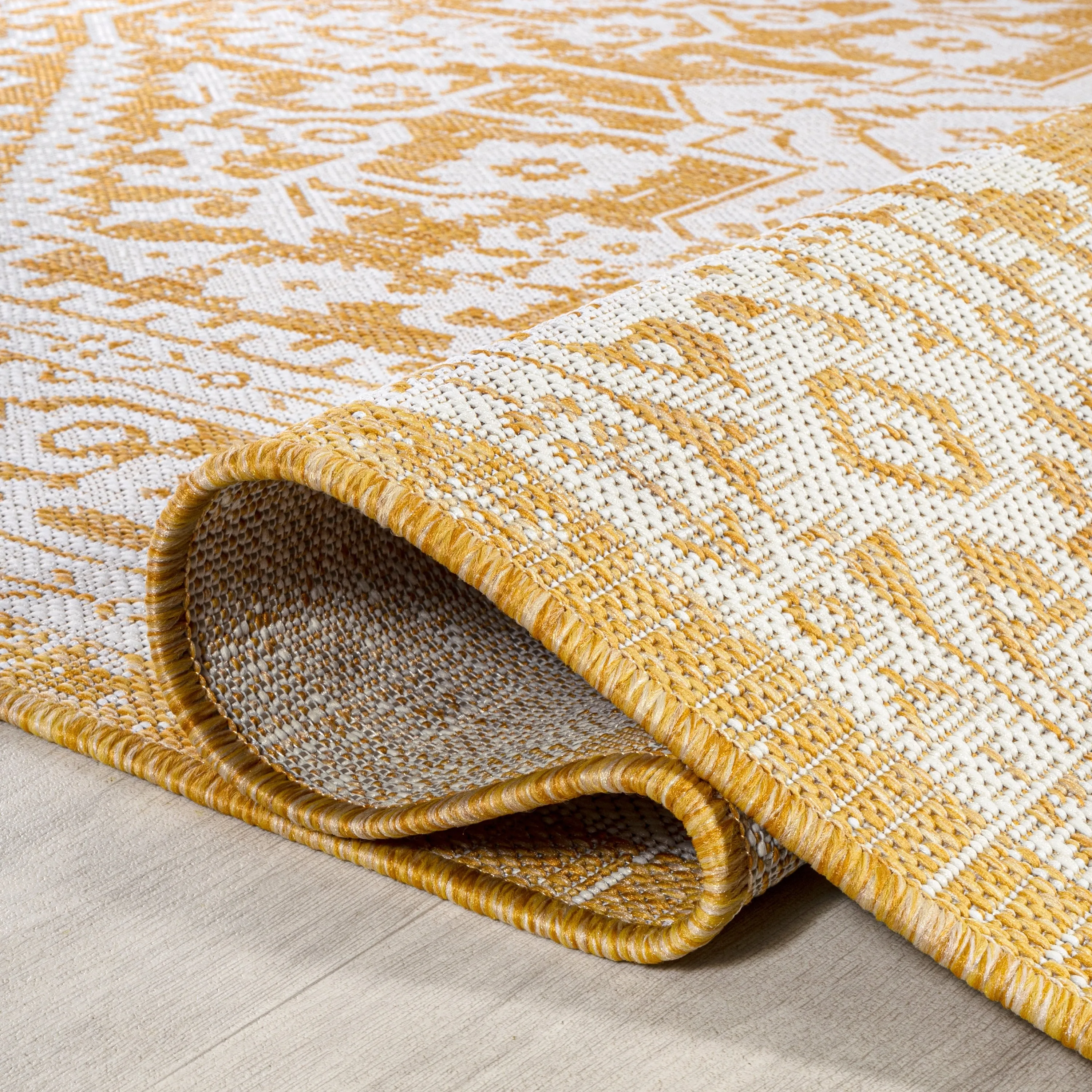 JONATHAN Y Rozetta Medallion Textured Weave Indoor/Outdoor Area Rug