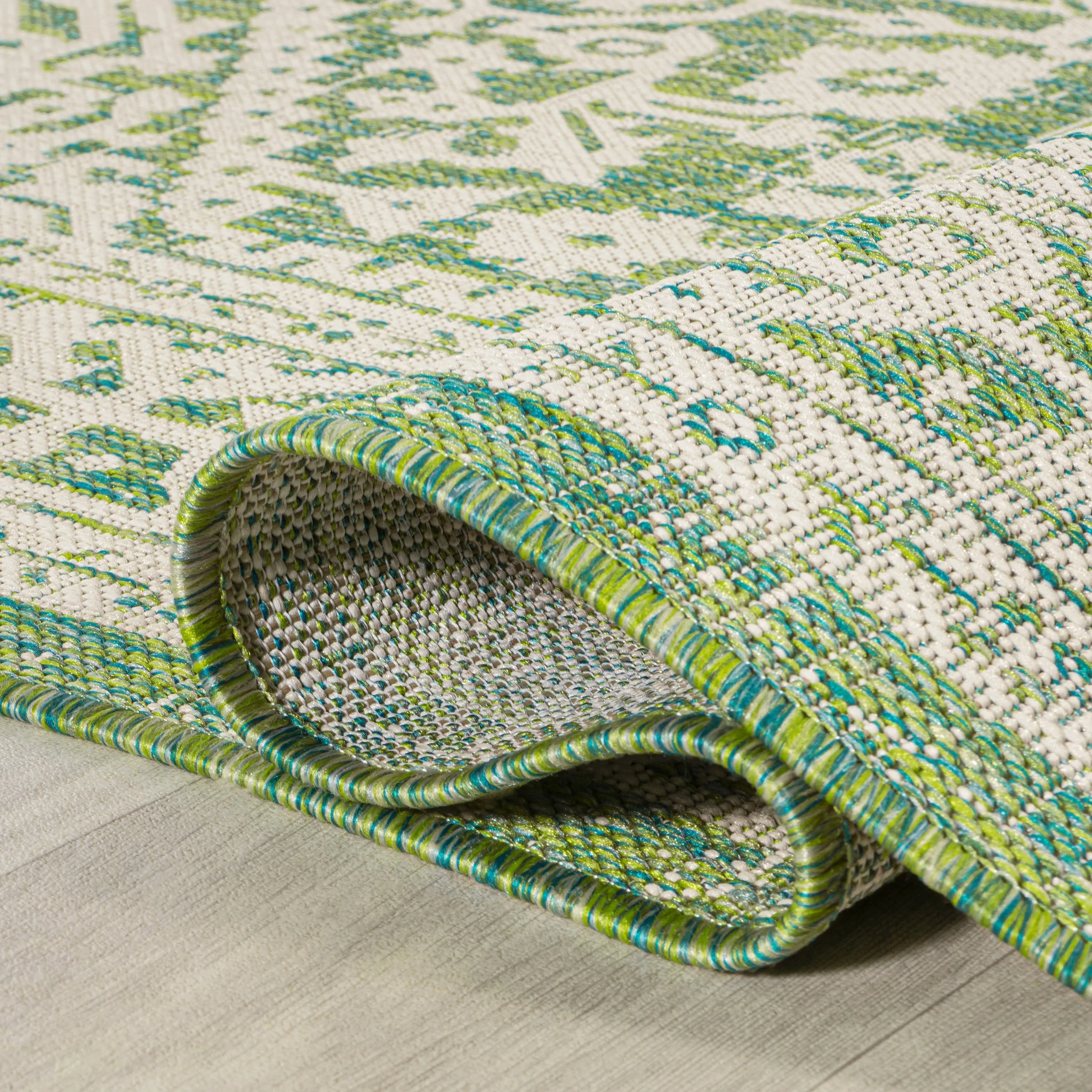 JONATHAN Y Rozetta Medallion Textured Weave Indoor/Outdoor Area Rug