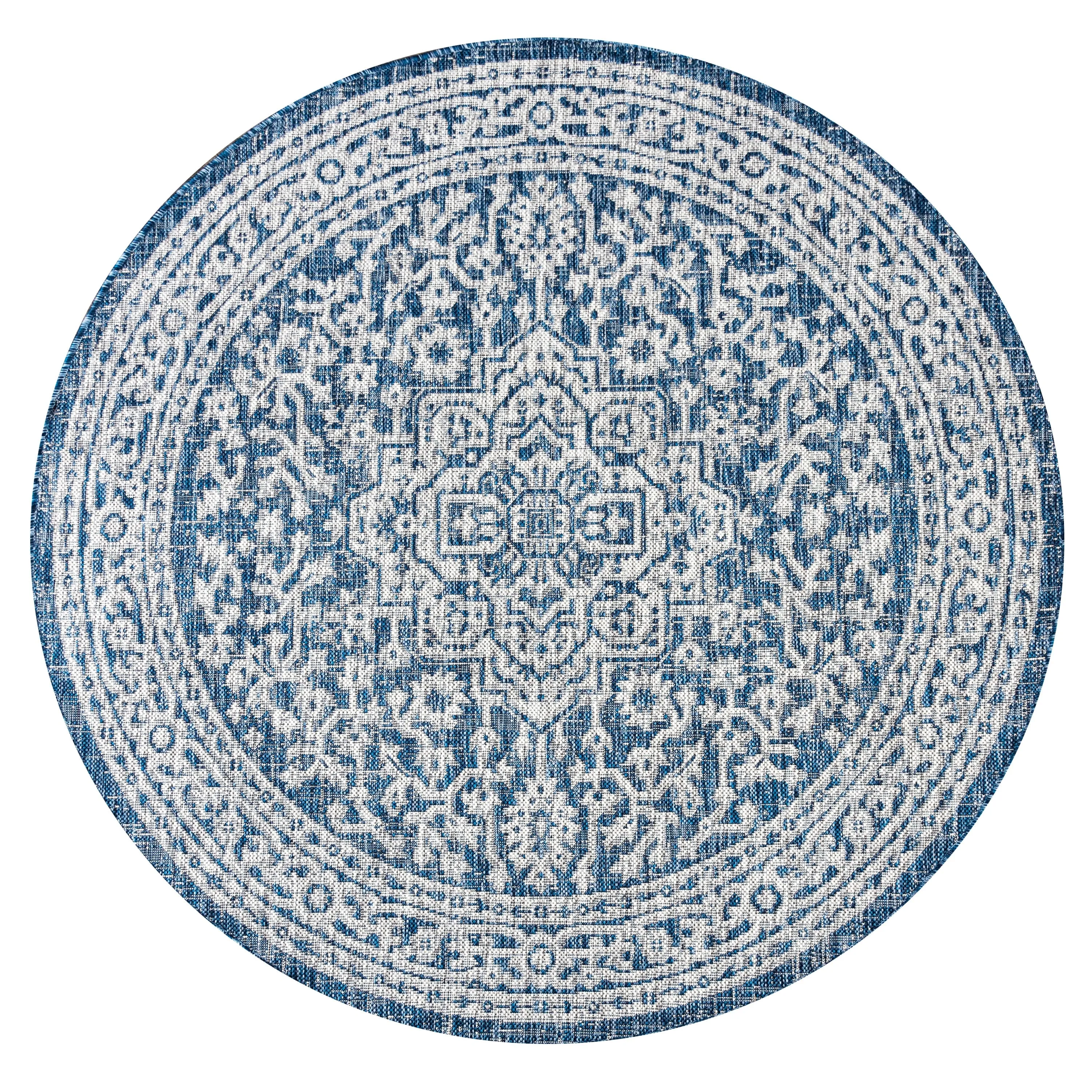 JONATHAN Y Rozetta Medallion Textured Weave Indoor/Outdoor Area Rug