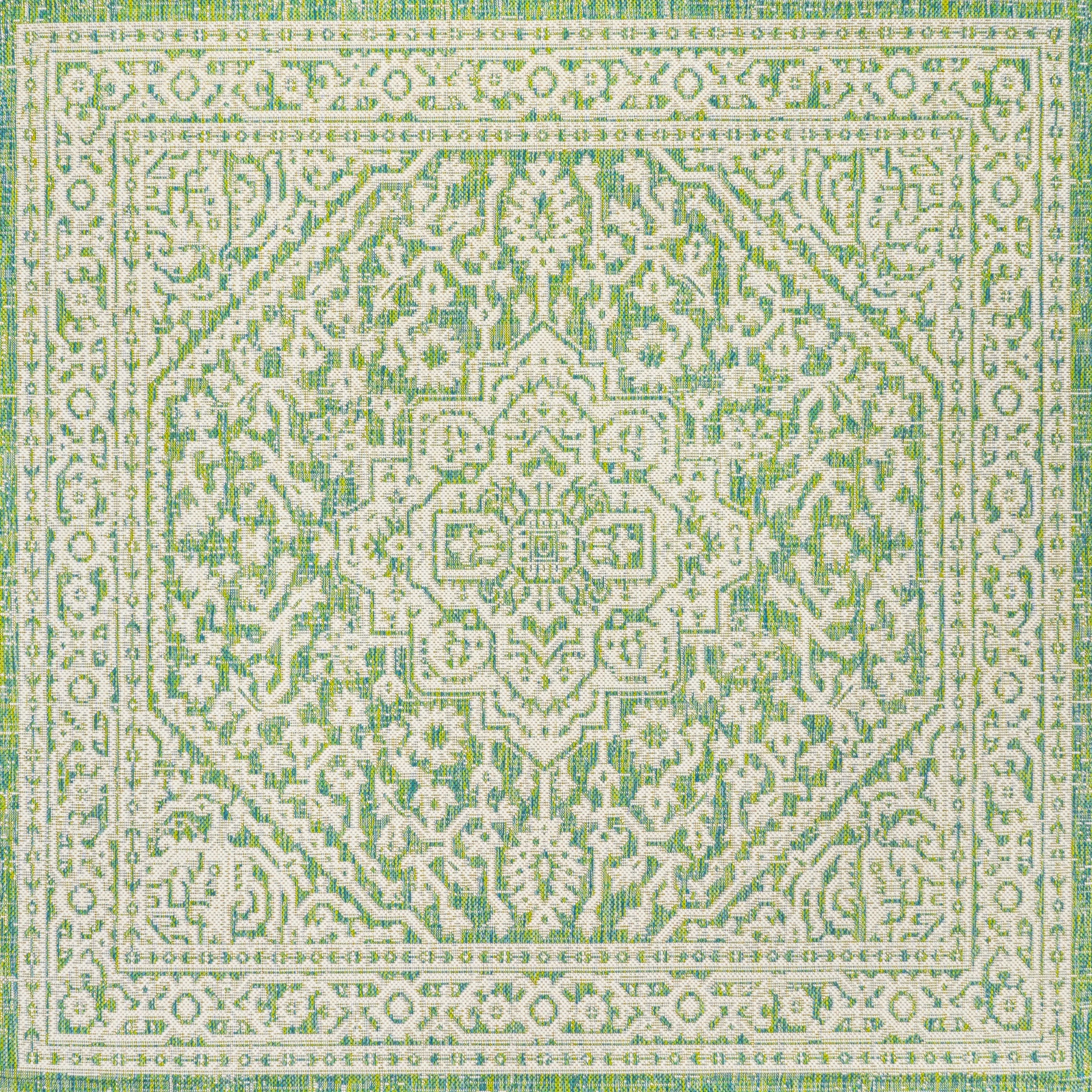 JONATHAN Y Rozetta Medallion Textured Weave Indoor/Outdoor Area Rug