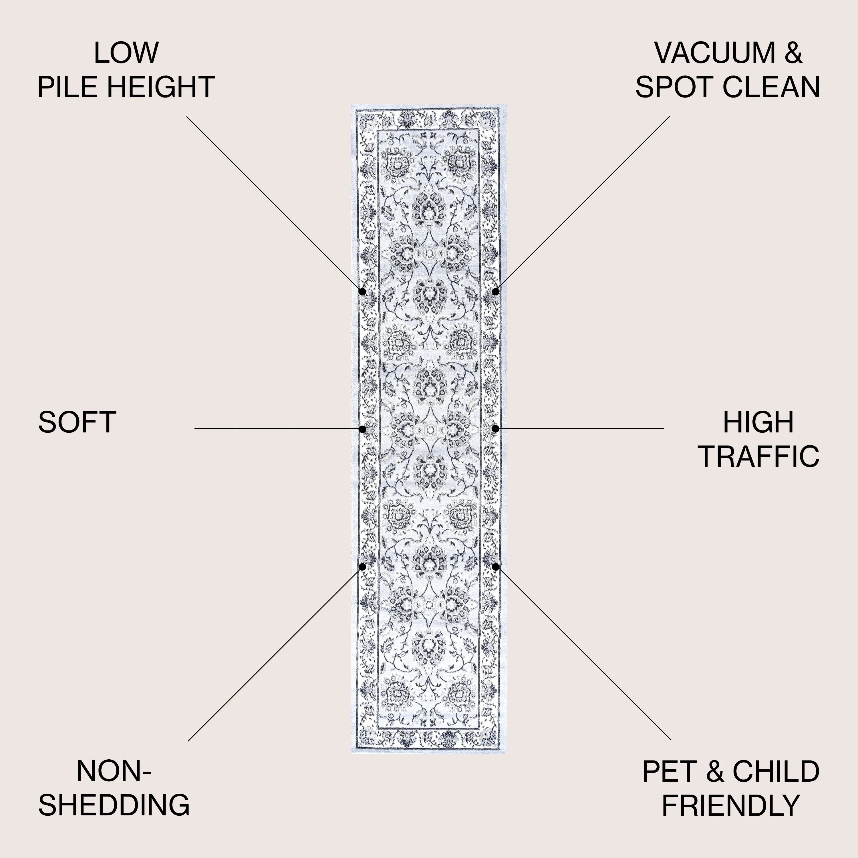 JONATHAN Y Scala French Cottage Area Rug