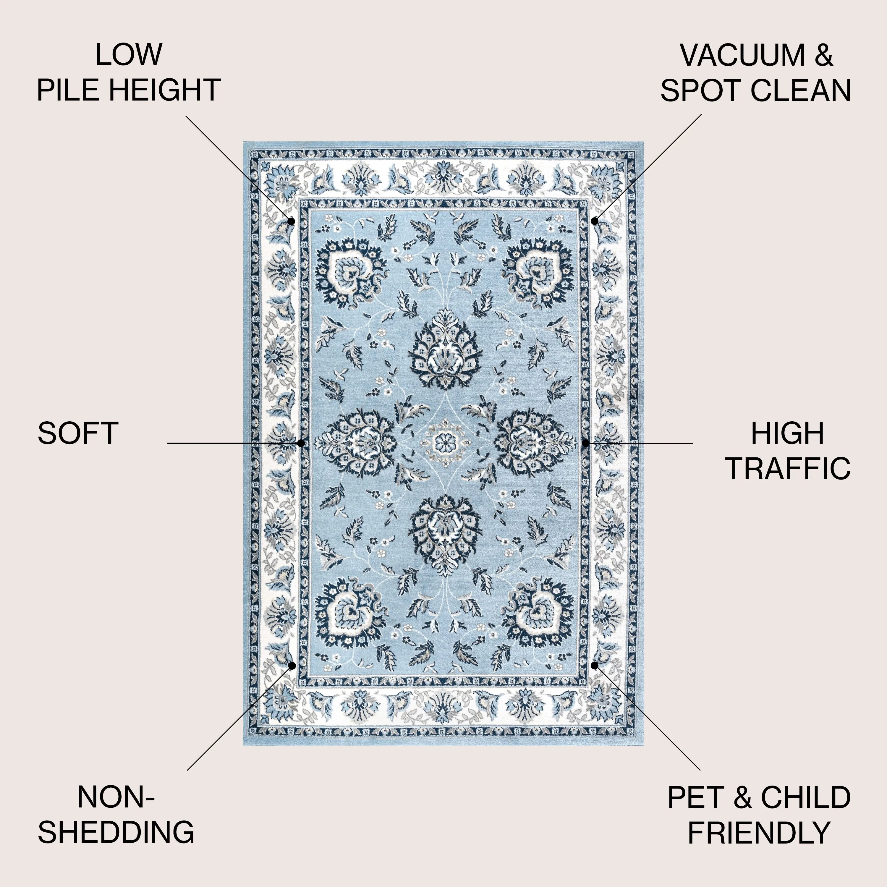 JONATHAN Y Scala French Cottage Area Rug