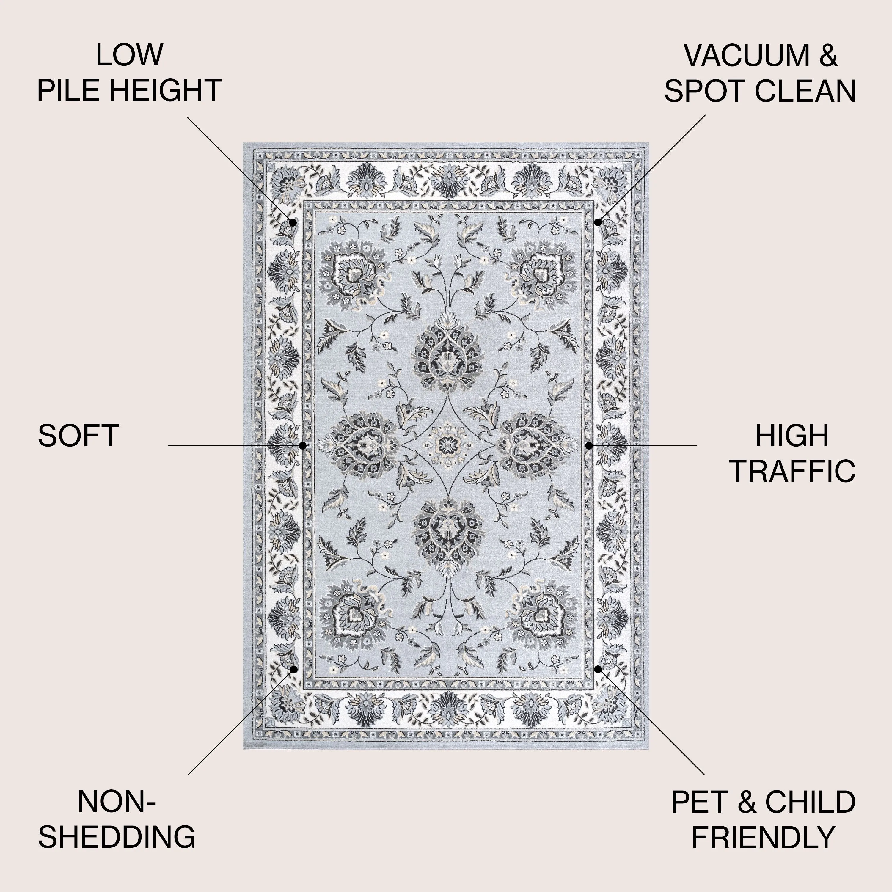 JONATHAN Y Scala French Cottage Area Rug