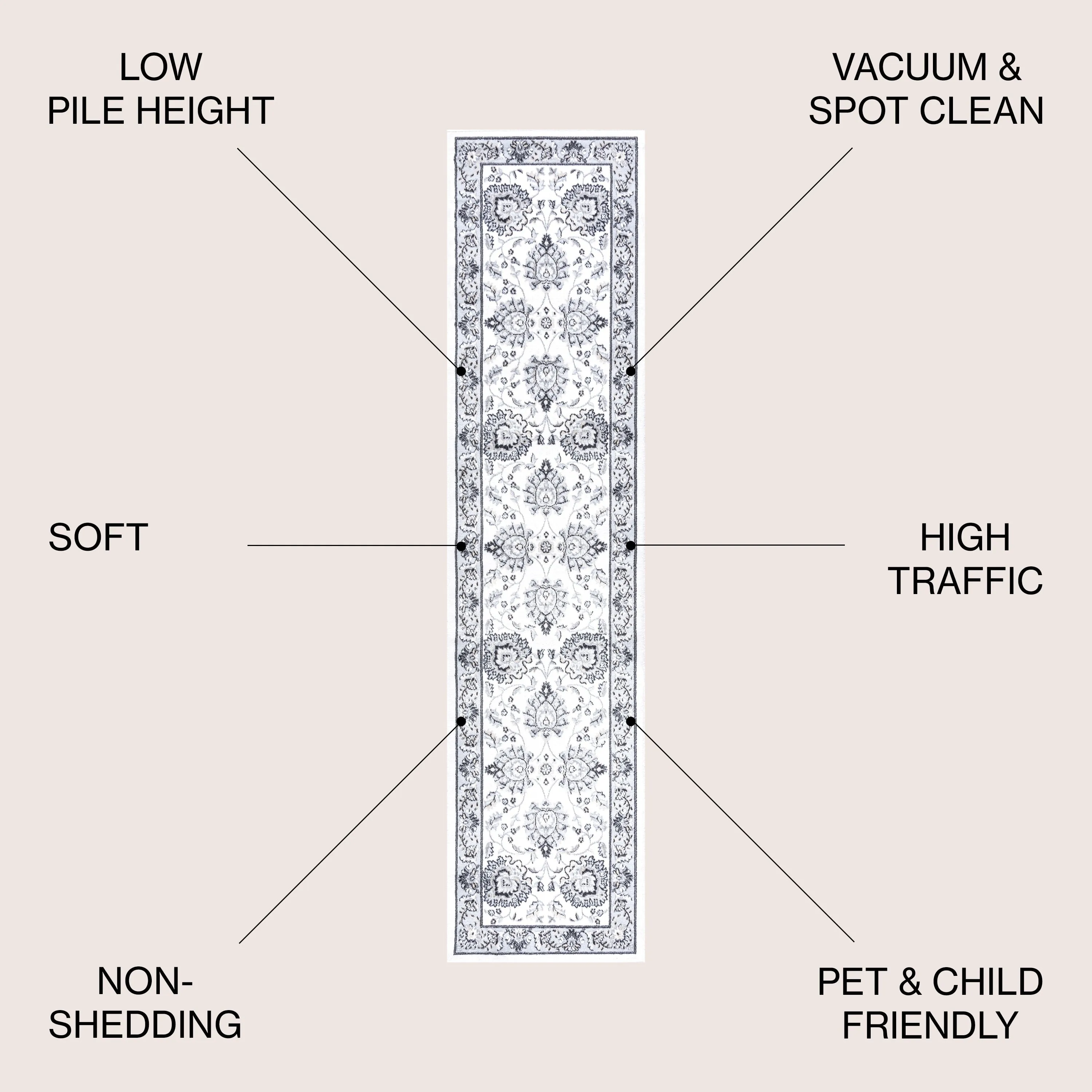 JONATHAN Y Scala French Cottage Area Rug