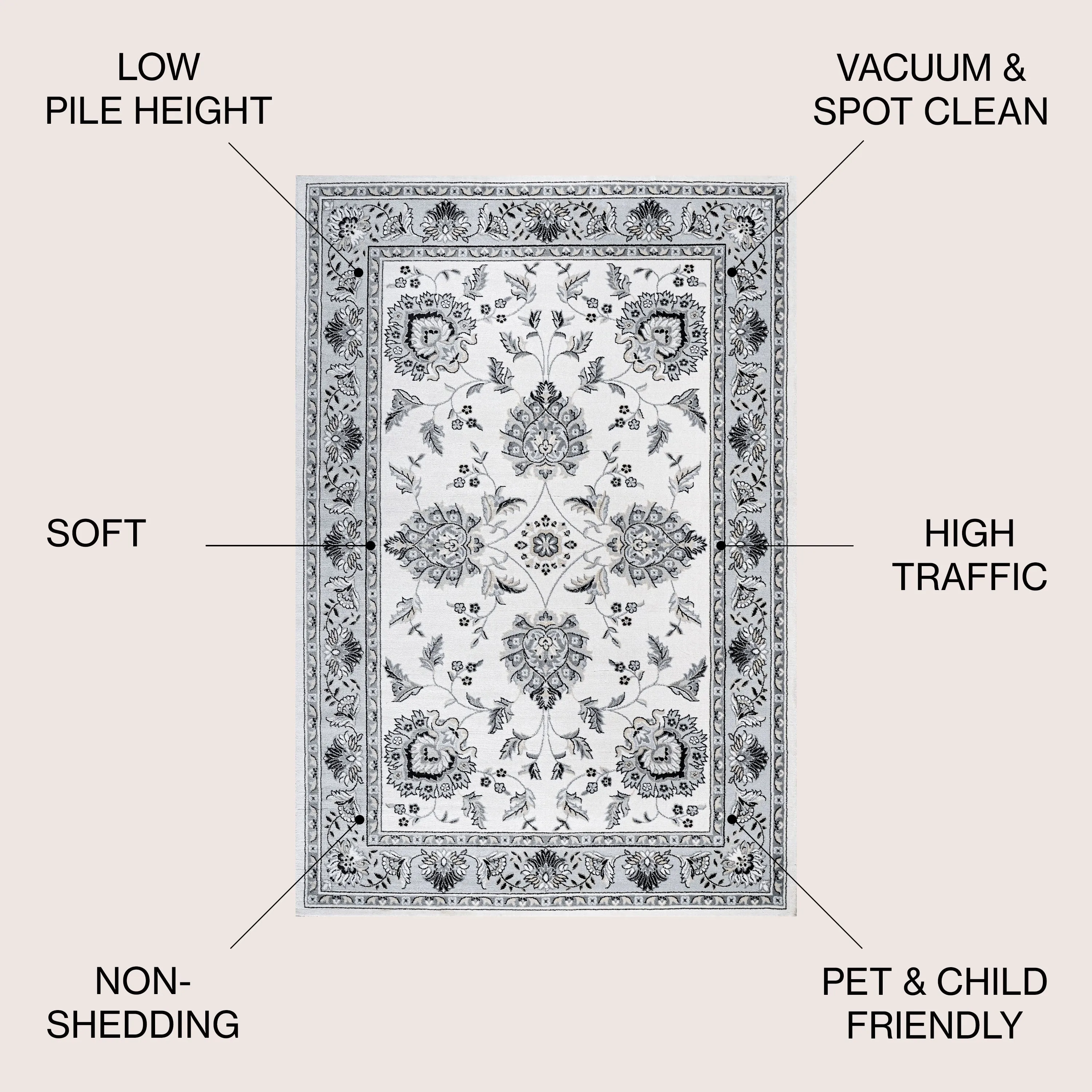 JONATHAN Y Scala French Cottage Area Rug