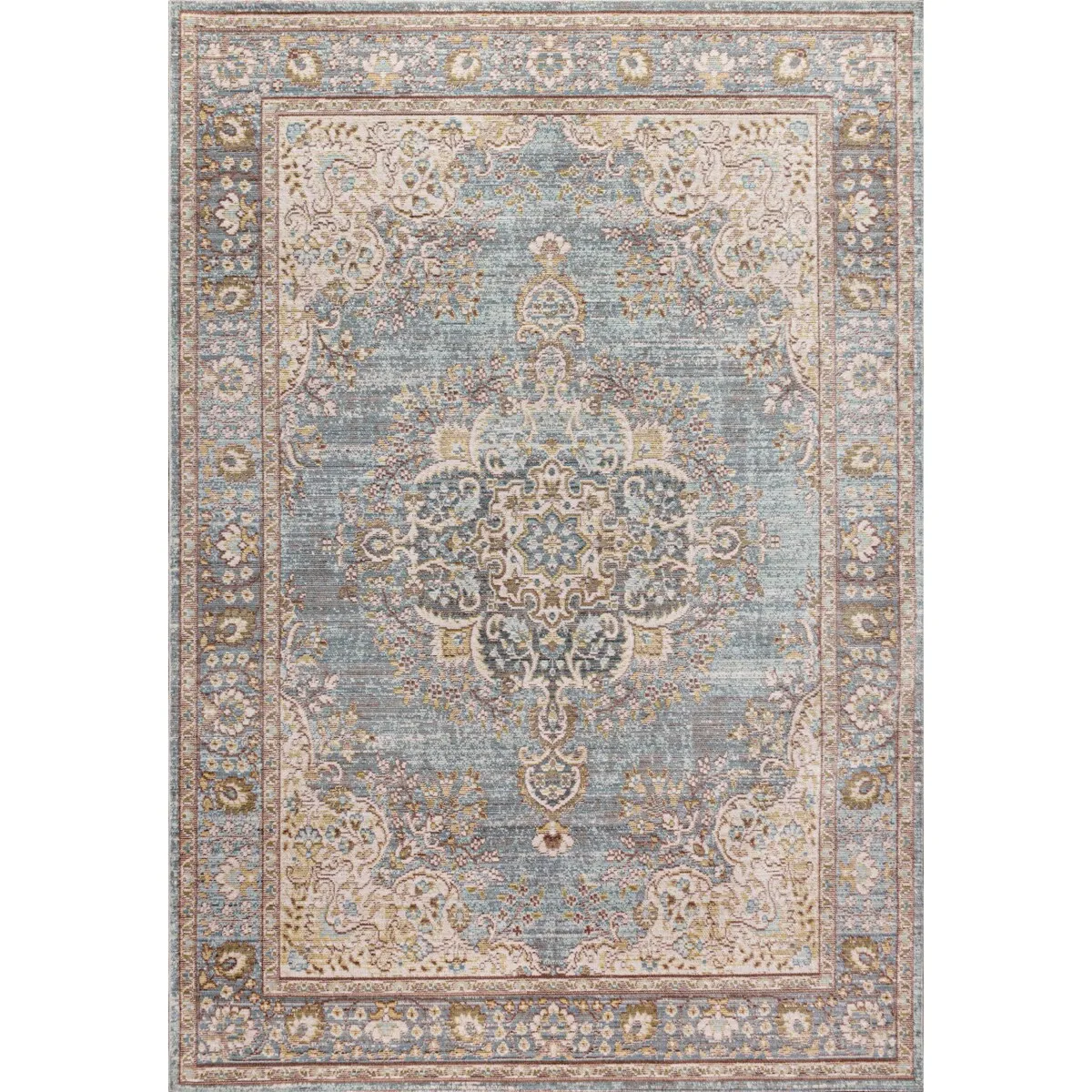 JONATHAN Y Stirling Floral Medallion Traditional Area Rug