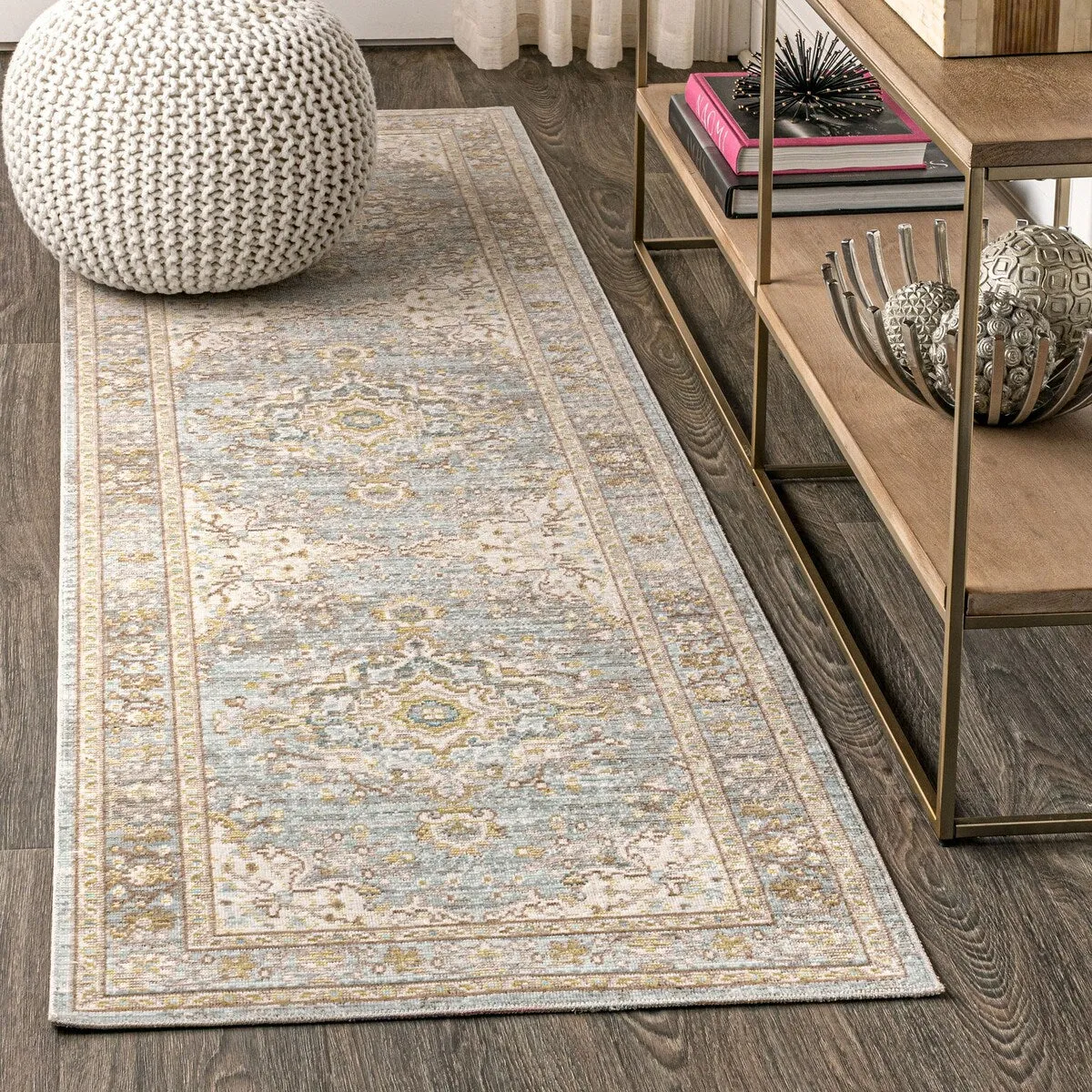 JONATHAN Y Stirling Floral Medallion Traditional Area Rug