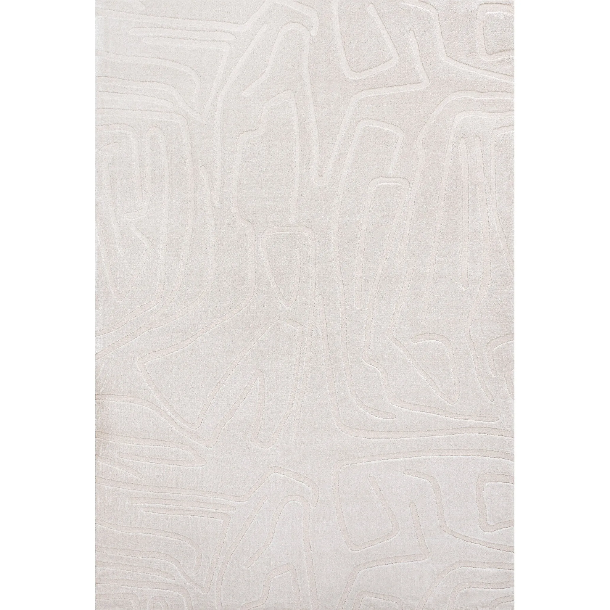 JONATHAN Y Thea Modern Scandinavian Graphic Lines High-Low Area Rug