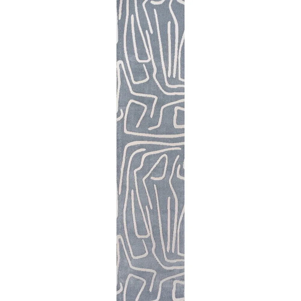JONATHAN Y Thea Modern Scandinavian Graphic Lines High-Low Area Rug