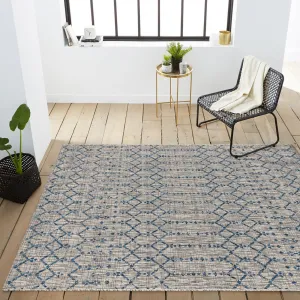 JONATHAN Y Trebol Moroccan Geometric Textured Weave Indoor/Outdoor Area Rug