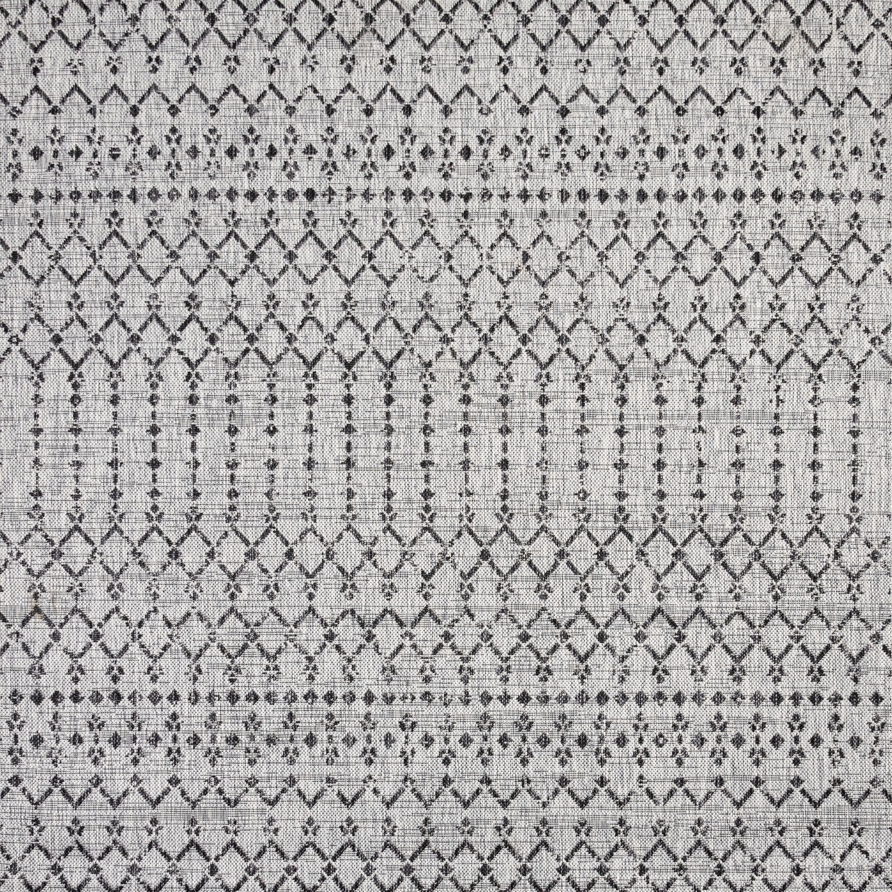JONATHAN Y Trebol Moroccan Geometric Textured Weave Indoor/Outdoor Area Rug