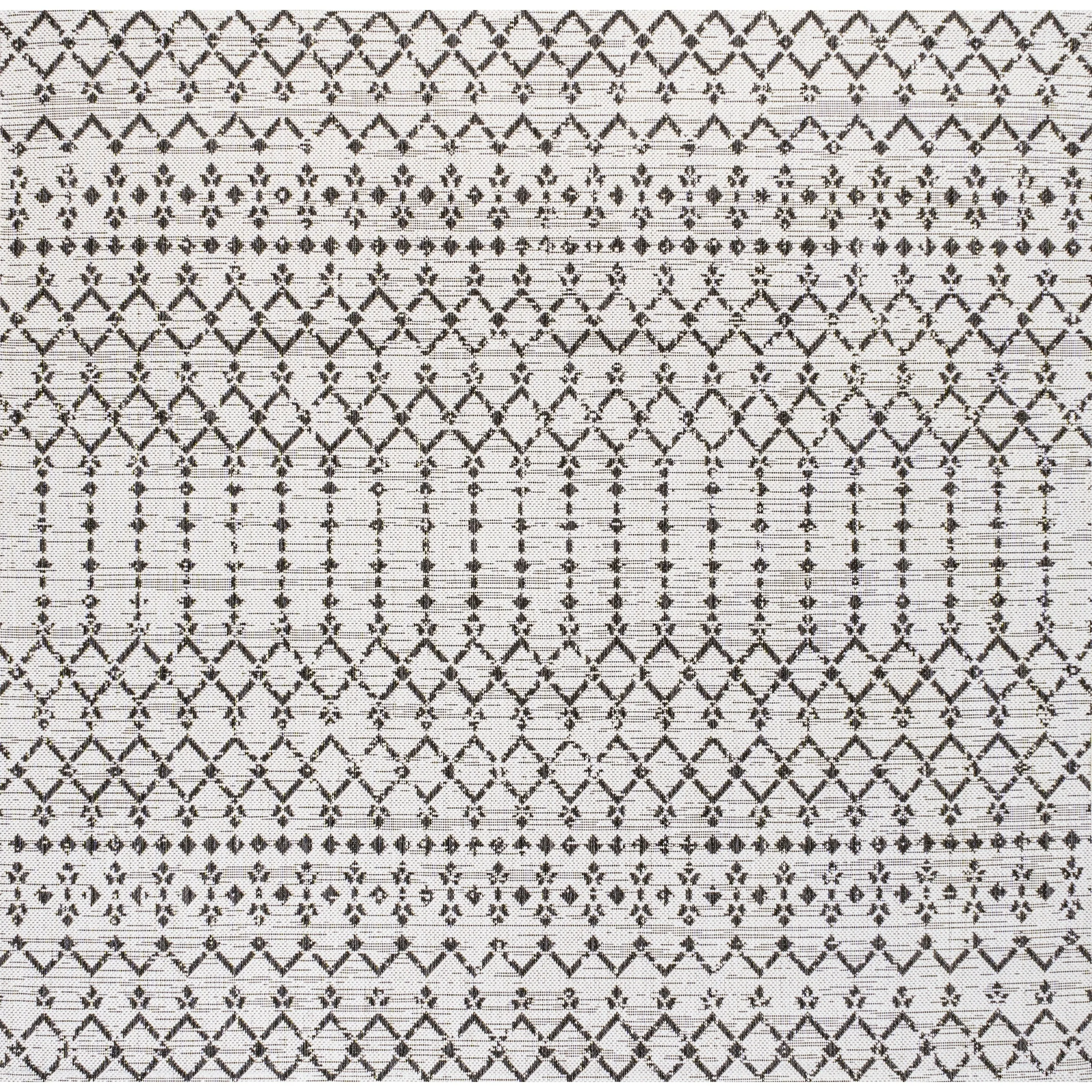 JONATHAN Y Trebol Moroccan Geometric Textured Weave Indoor/Outdoor Area Rug