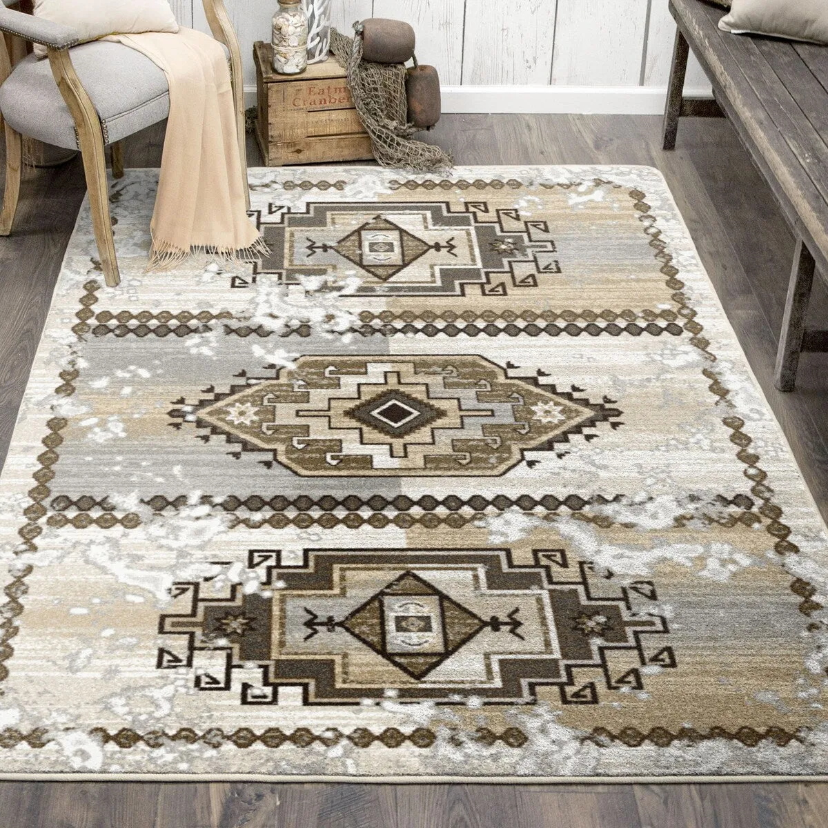 Jules   Cole Premium DuraFiber Nylon Adobe Rio Southwest Rug