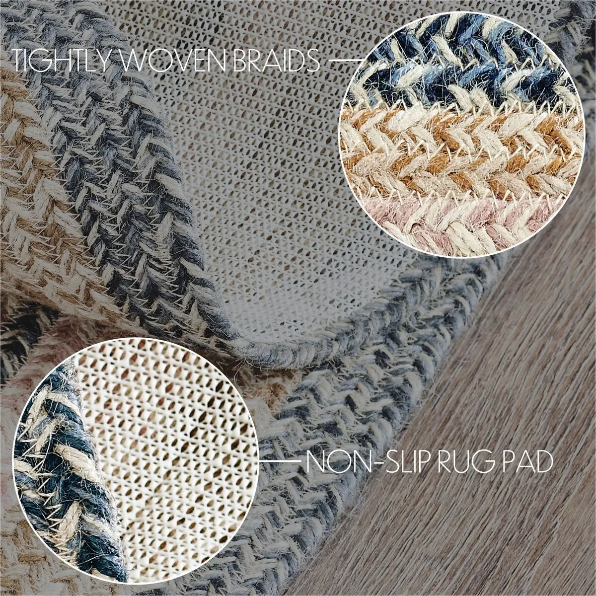 Kaila Jute Rug Oval w/ Pad 24x36