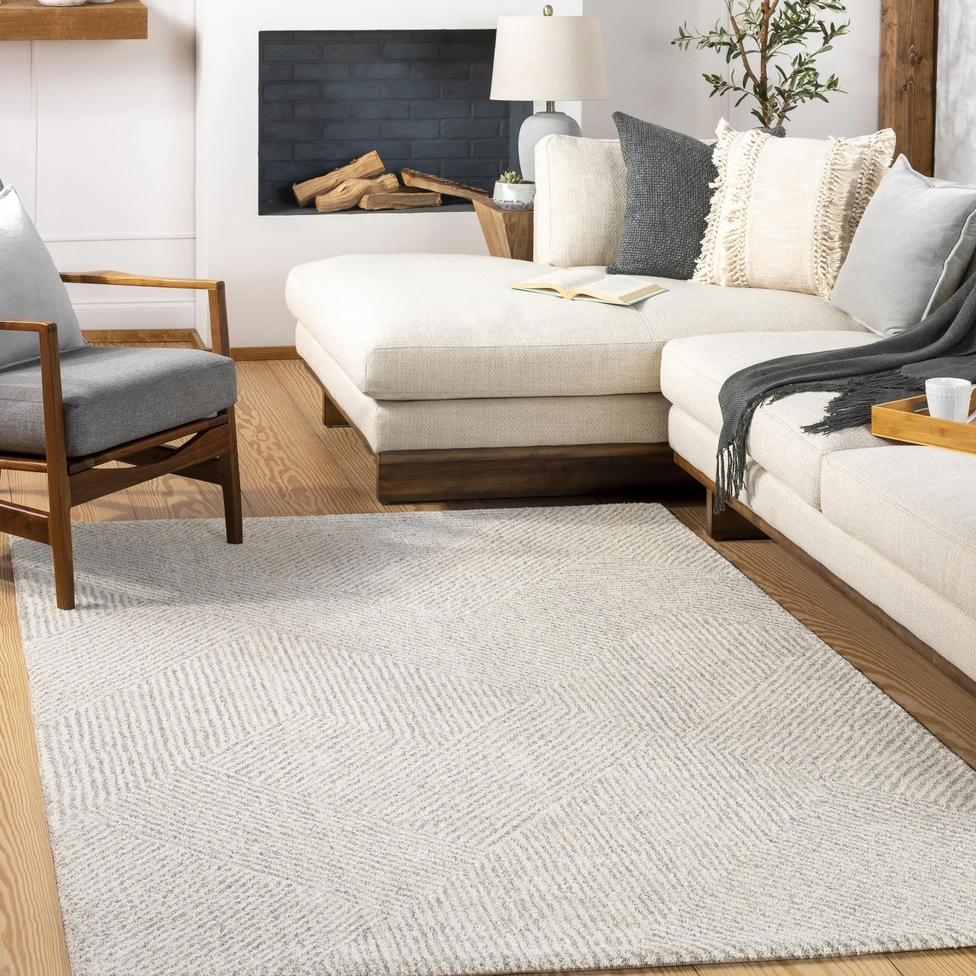 Kardelen Minimalist Abstract Area Rug