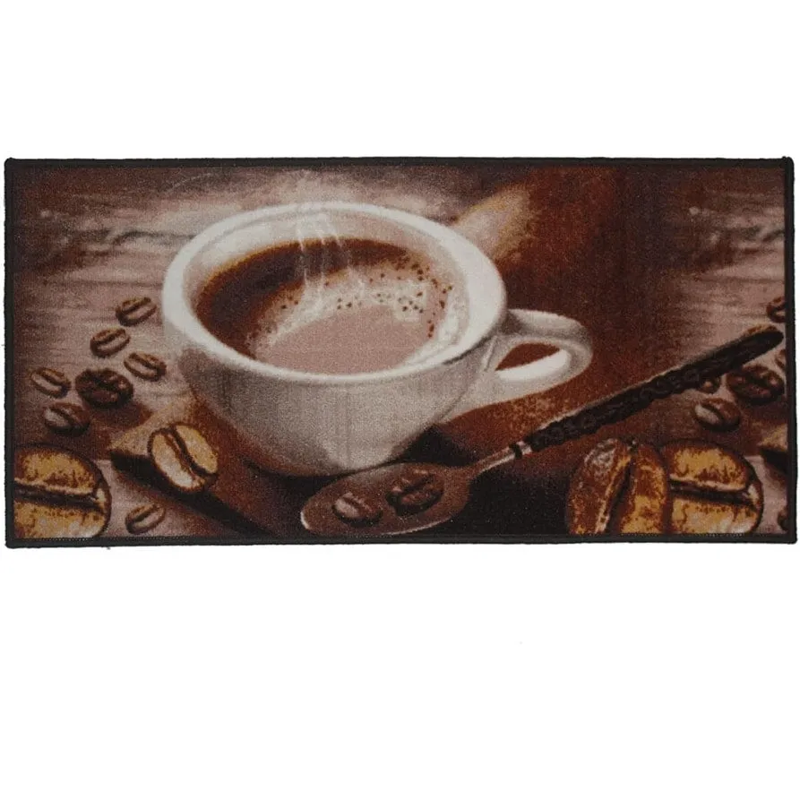 Kashi Home 2 Piece Kitchen Rug Set. Printed Area Rug. Durable Mat. Beautiful Farmhouse Design Non-Slip