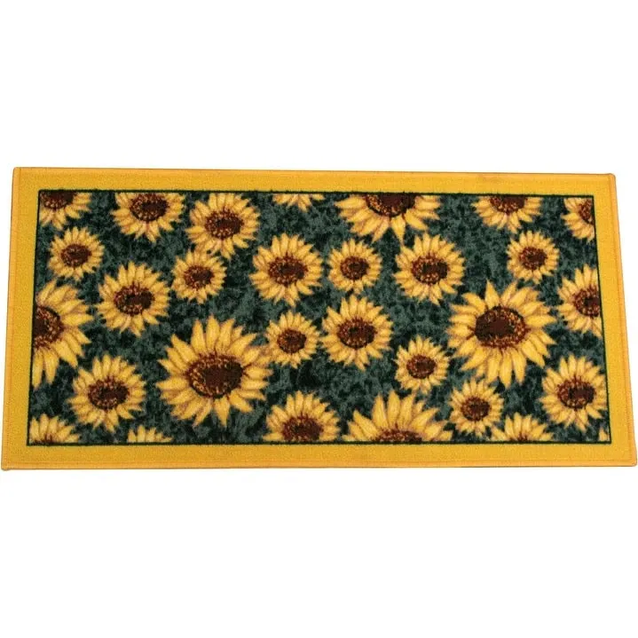 Kashi Home 2 Piece Kitchen Rug Set. Printed Area Rug. Durable Mat. Beautiful Farmhouse Design Non-Slip