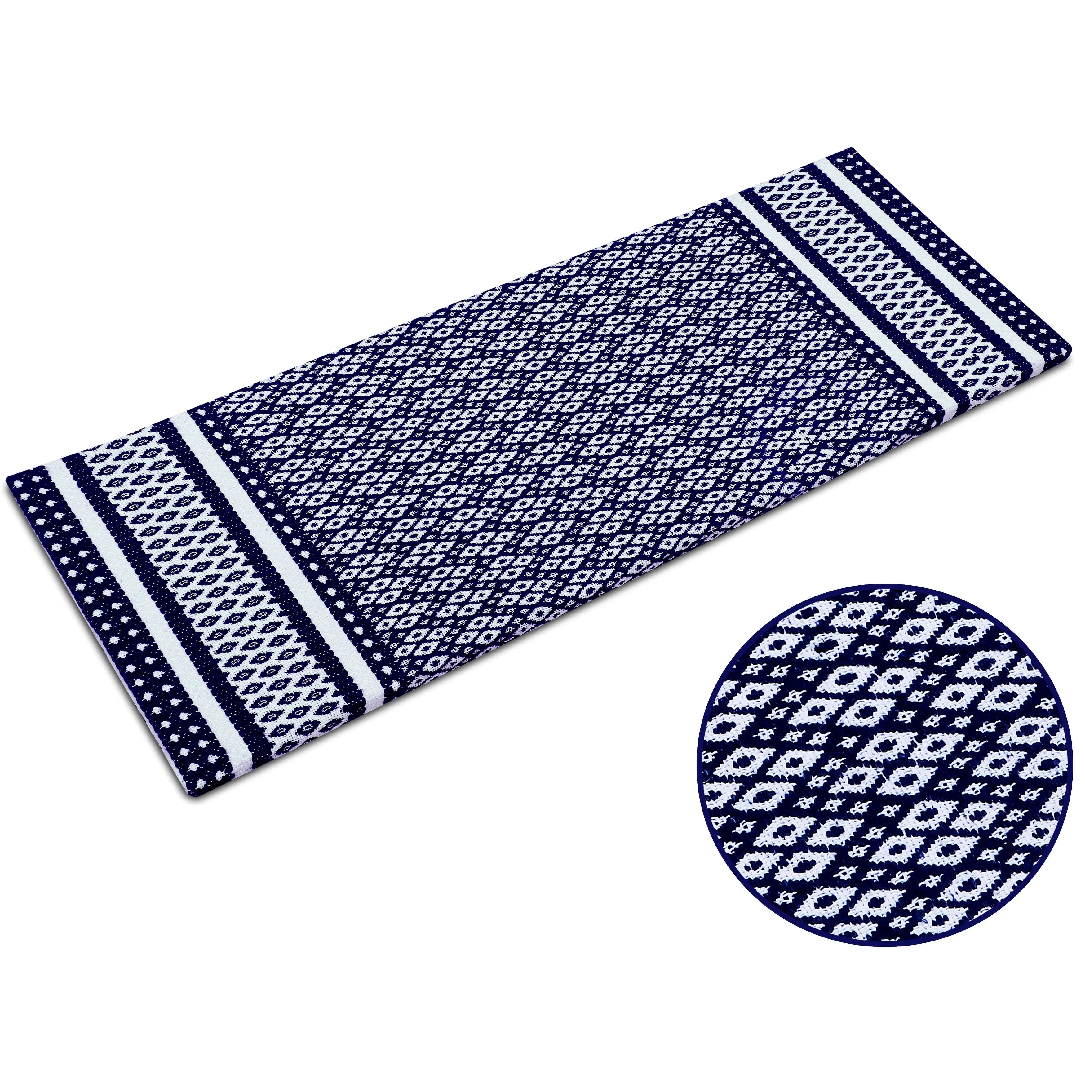 Kitchen Runner Rug/ Mat Cushioned Cotton Hand Woven Anti-Fatigue Mat Kitchen/Bathroom/Bed side 18x48'' - 18''x48''