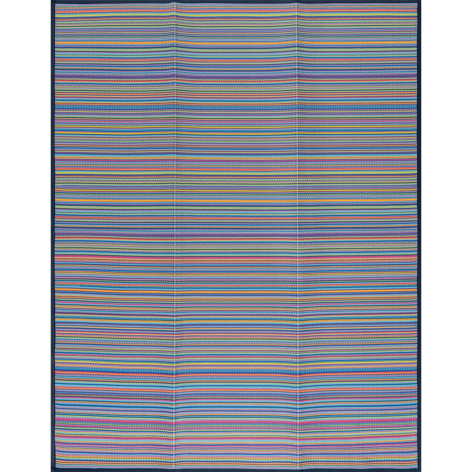 Lalune Beach Stripe Indoor Outdoor Area Rug