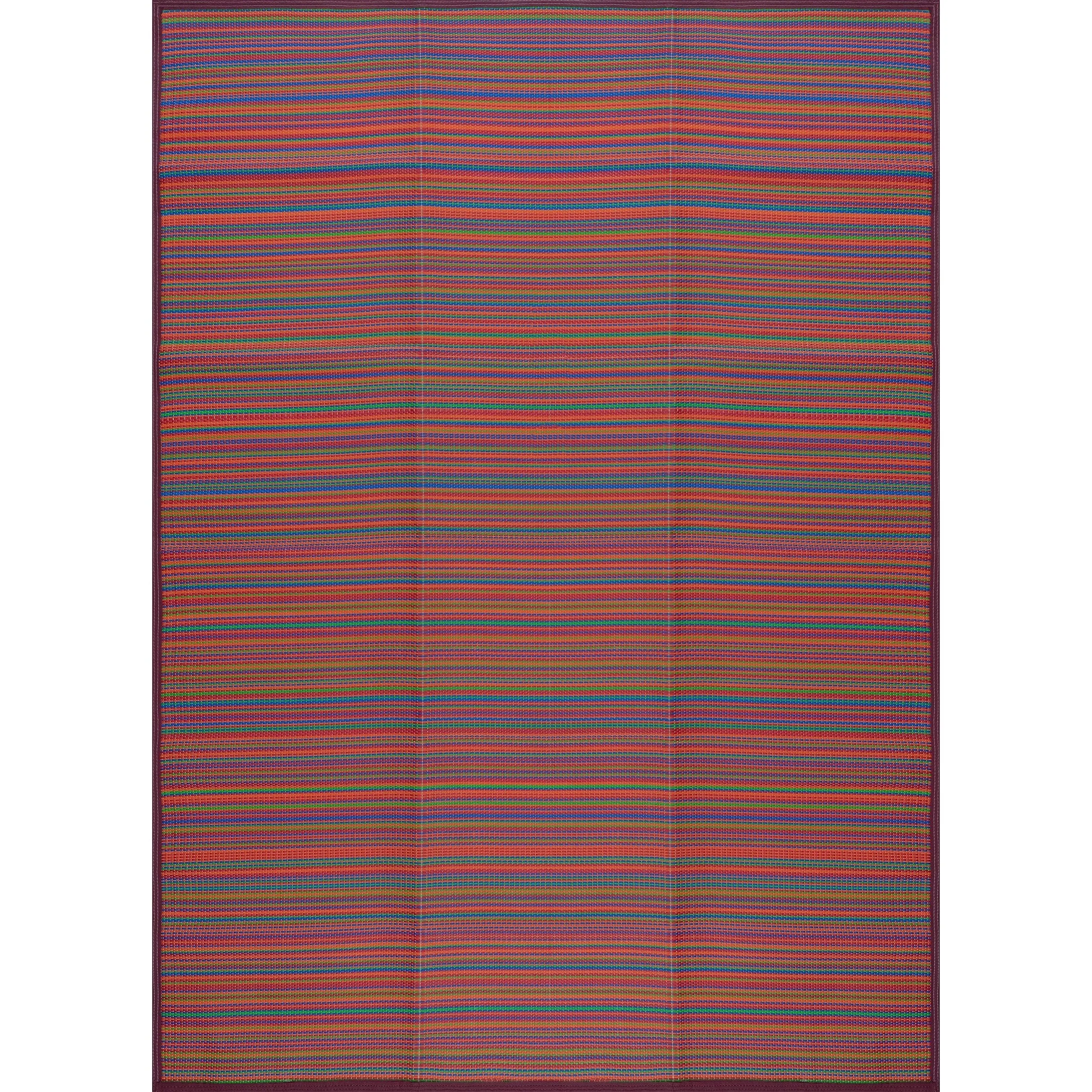 Lalune Beach Stripe Indoor Outdoor Area Rug