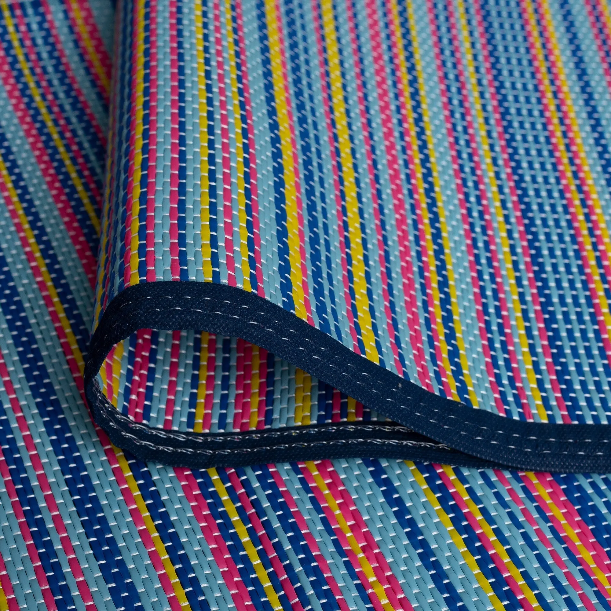 Lalune Beach Stripe Indoor Outdoor Area Rug