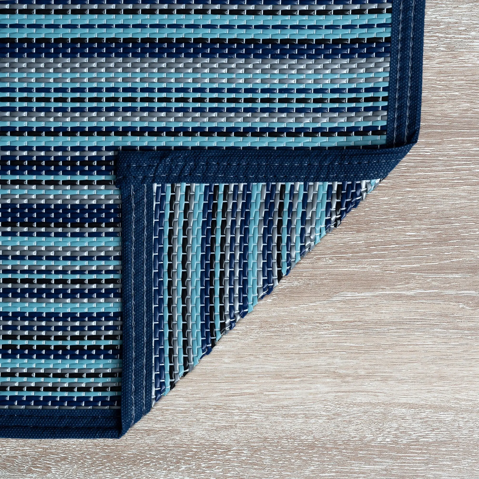 Lalune Beach Stripe Indoor Outdoor Area Rug