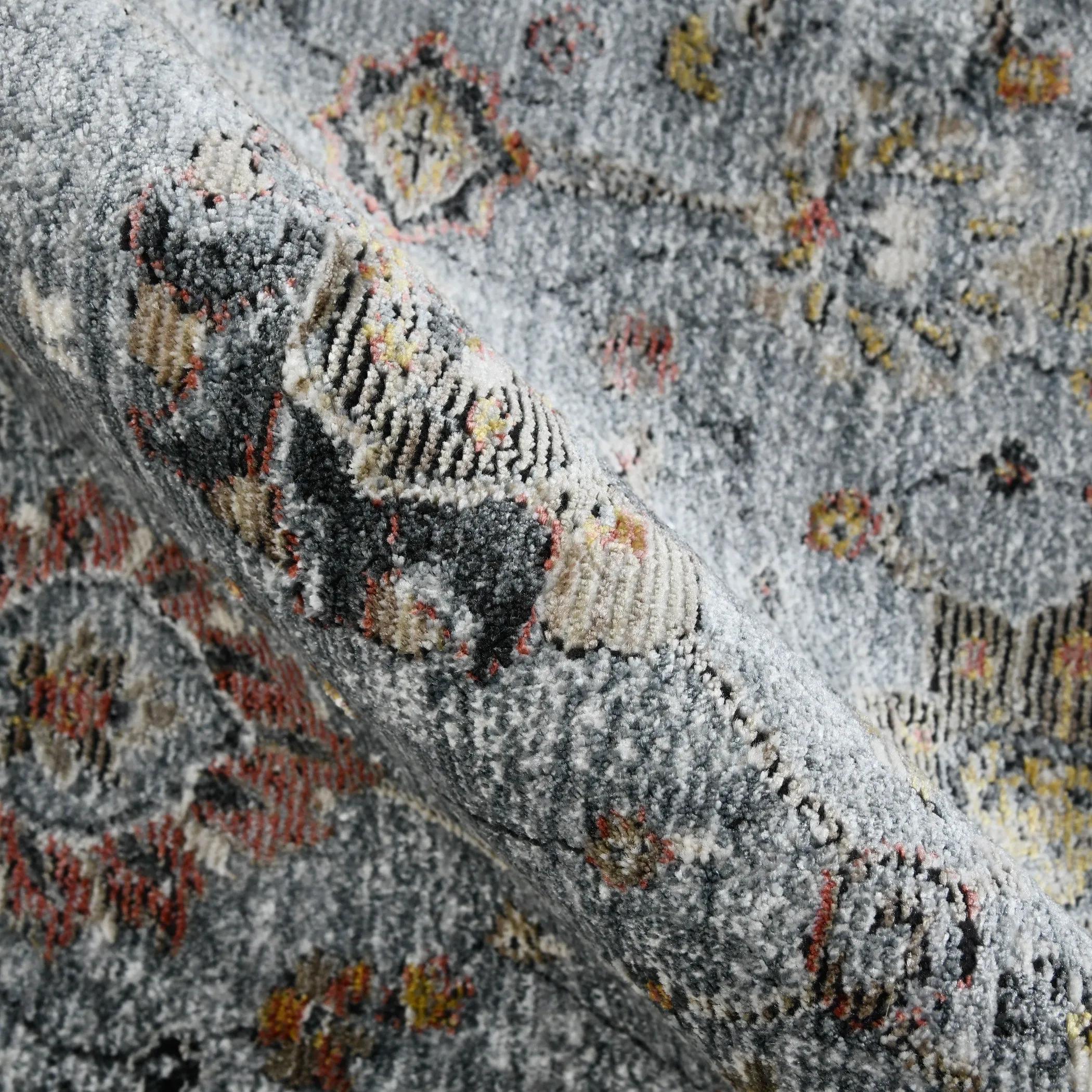 Lanfar Larata Gray Polyester Blend Area Rug