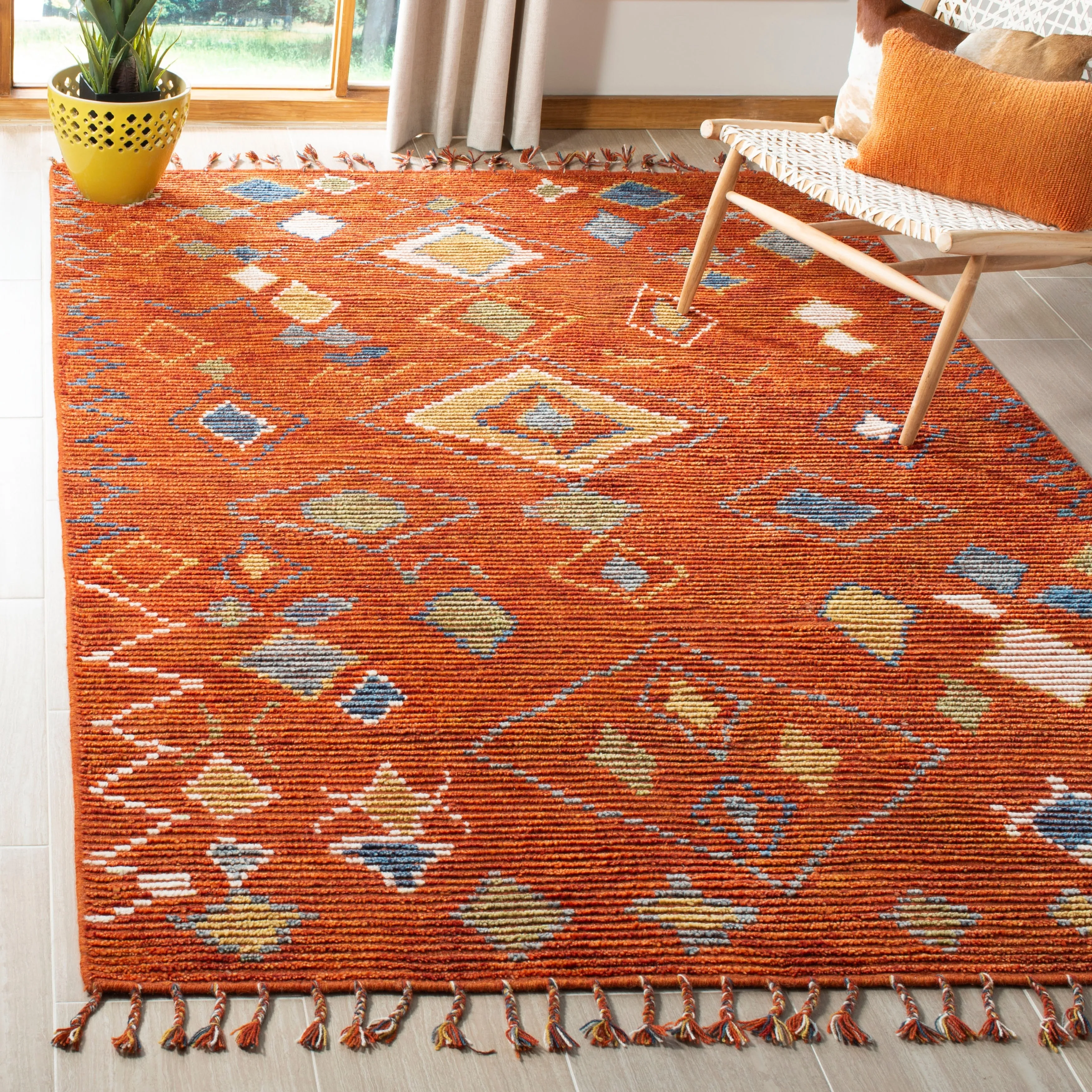 Lauren Ralph Lauren Handmade Nahla Southwestern Tribal Wool Area Rug