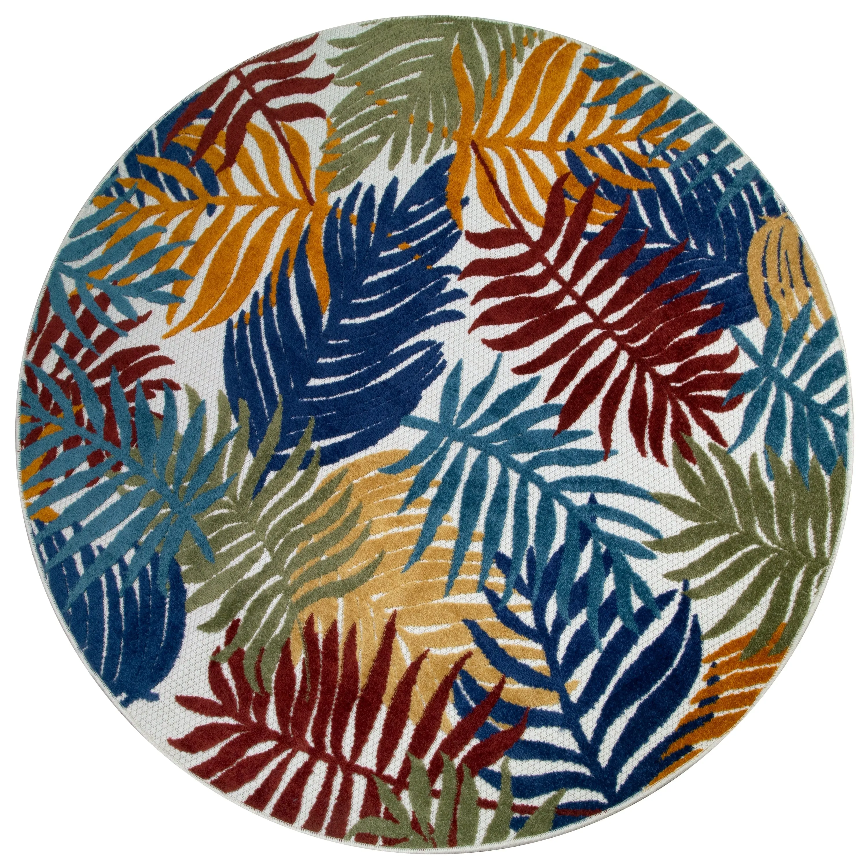 Leick Home 595165 Talipot Palm Indoor Outdoor Area Rug Runner 2'x8'