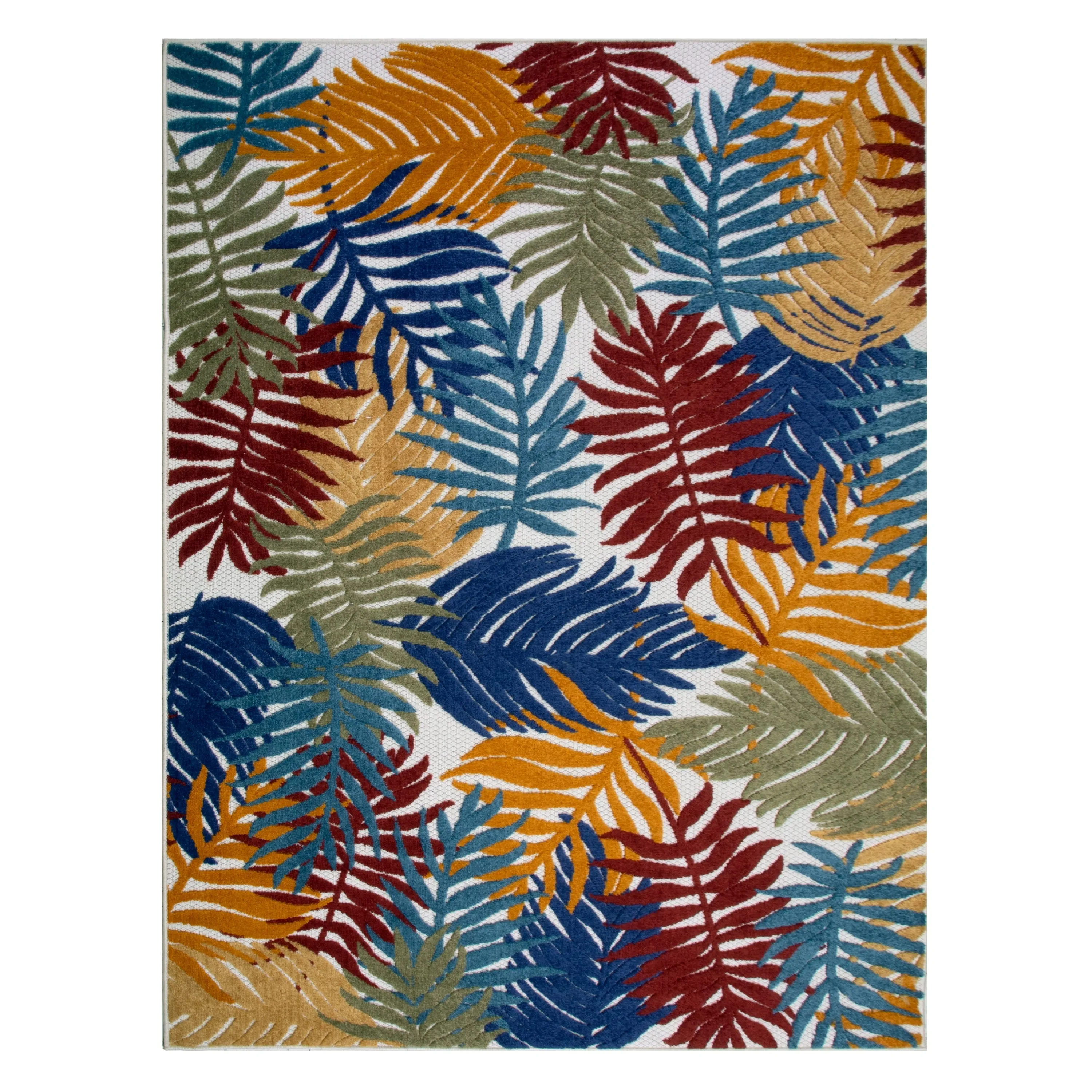 Leick Home 595165 Talipot Palm Indoor Outdoor Area Rug Runner 2'x8'