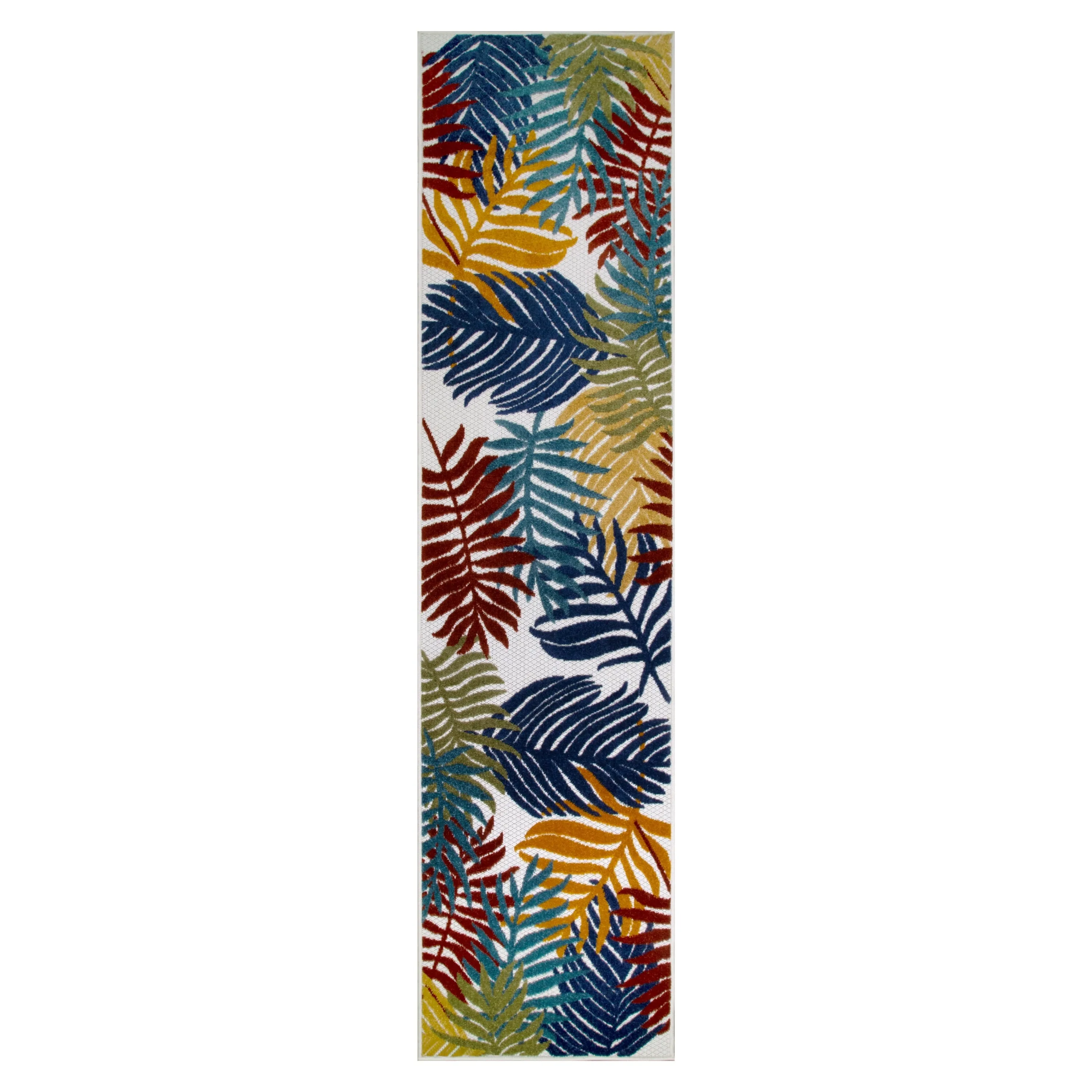Leick Home 595165 Talipot Palm Indoor Outdoor Area Rug Runner 2'x8'