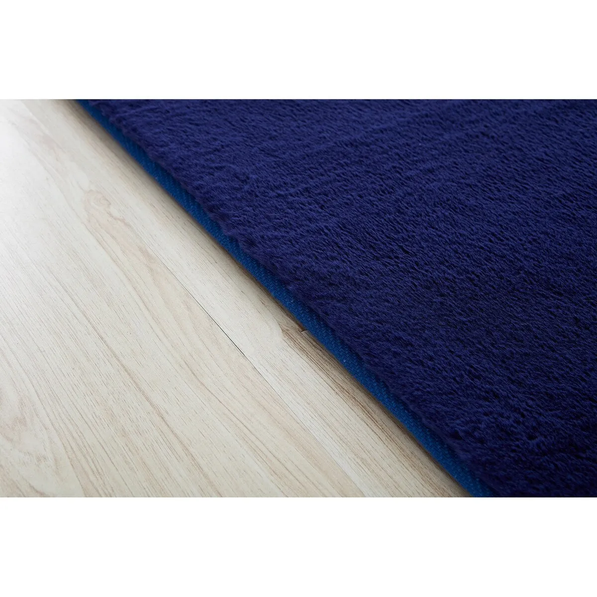 Lily Luxury Chinchilla Faux Fur Rectangular Area Rug