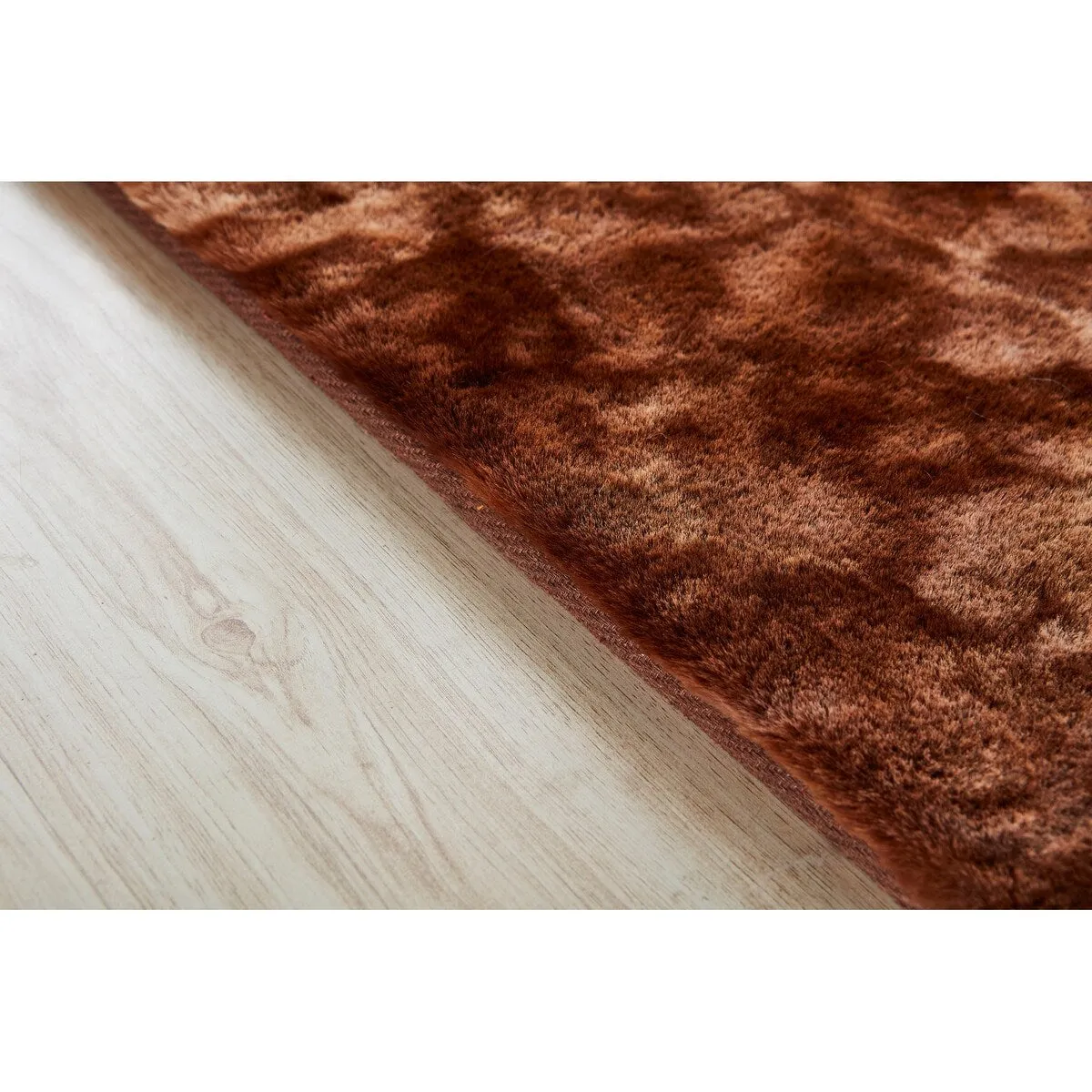 Lily Luxury Chinchilla Faux Fur Rectangular Area Rug