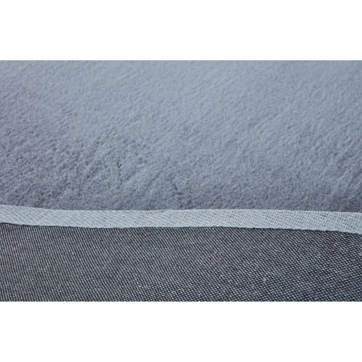 Lily Luxury Chinchilla Faux Fur Rectangular Area Rug