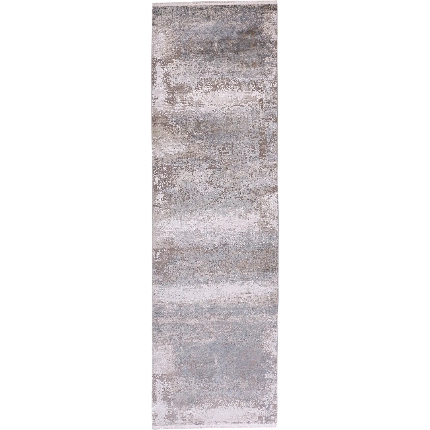 Lindstra Gradient Watercolor Rug. Silver Gray. Area Rug