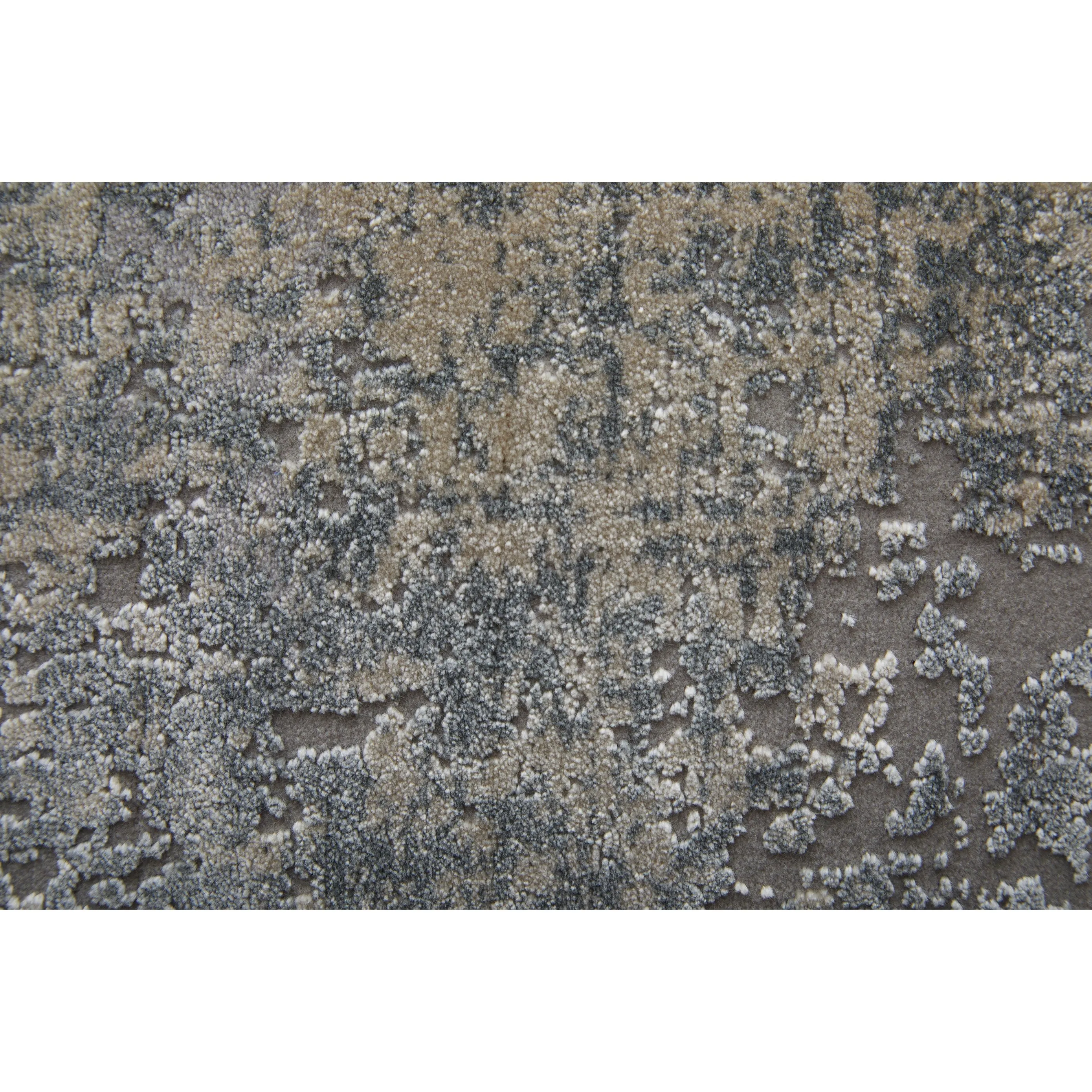Lindstra Gradient Watercolor Rug. Silver Gray. Area Rug