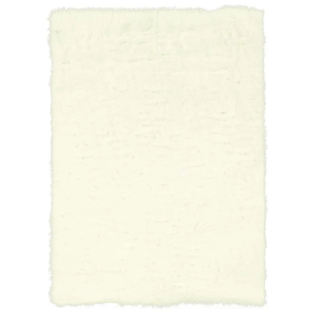 Linon Faux Sheepskin Shag Rug