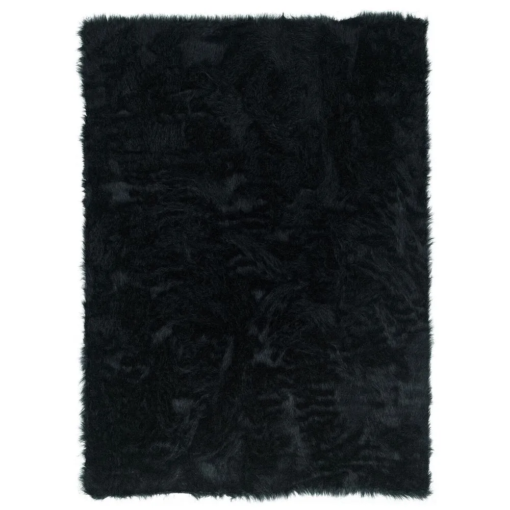 Linon Faux Sheepskin Shag Rug