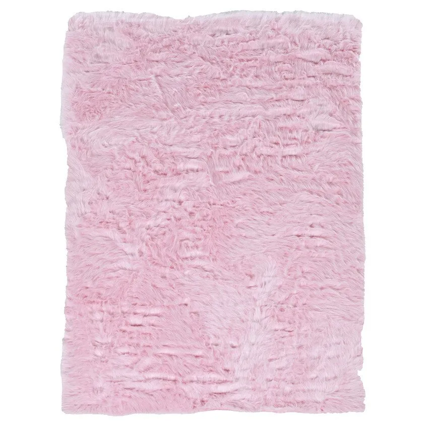 Linon Faux Sheepskin Shag Rug