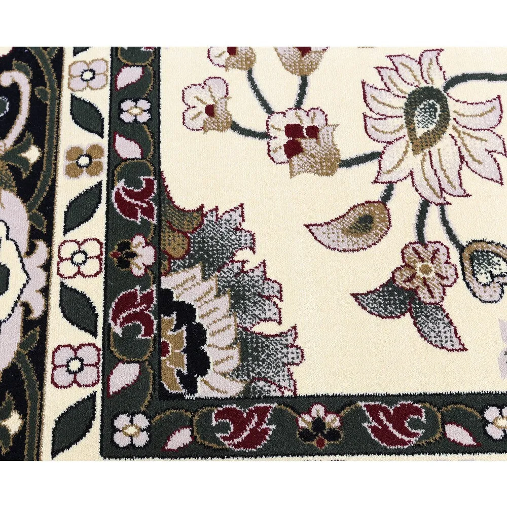 Linon Persian Treasures Isfahan Floral Polypropylene Rectangular Area Rug