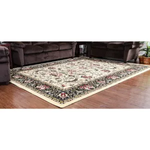 Linon Persian Treasures Isfahan Floral Polypropylene Rectangular Area Rug