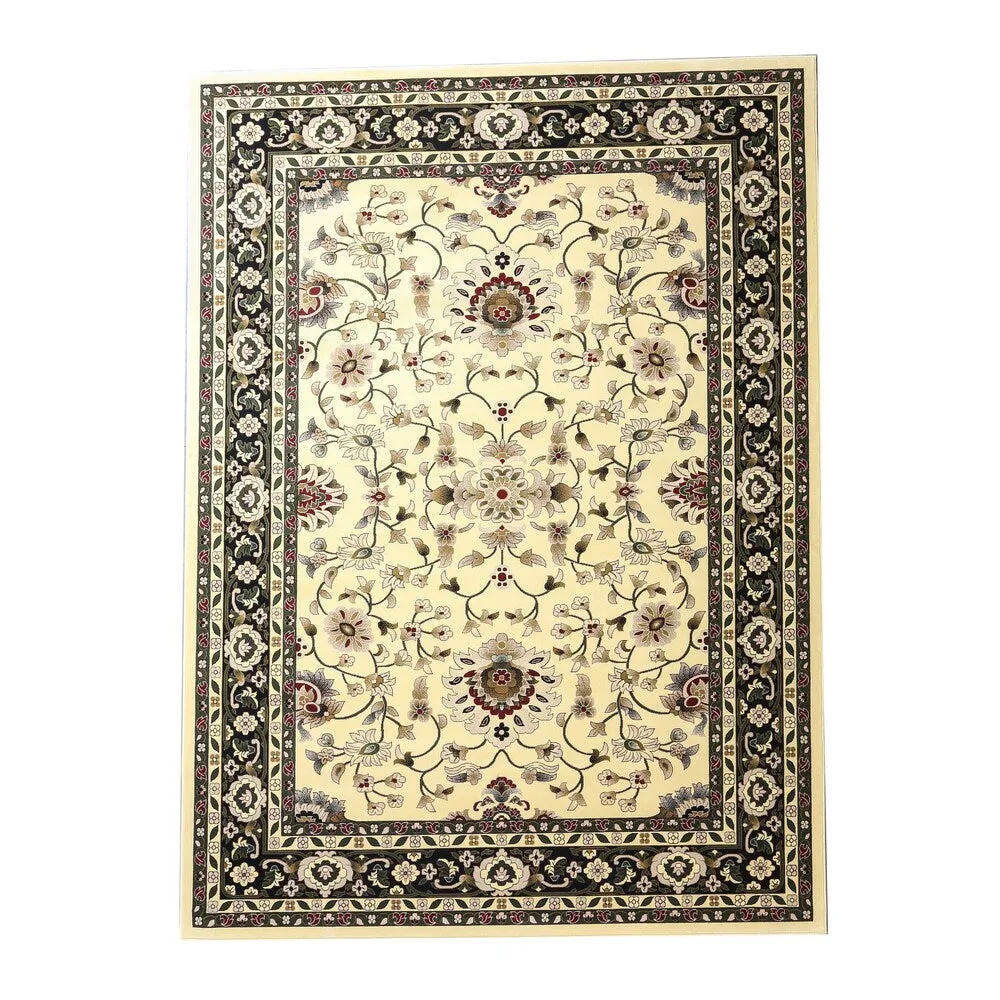 Linon Persian Treasures Isfahan Floral Polypropylene Rectangular Area Rug