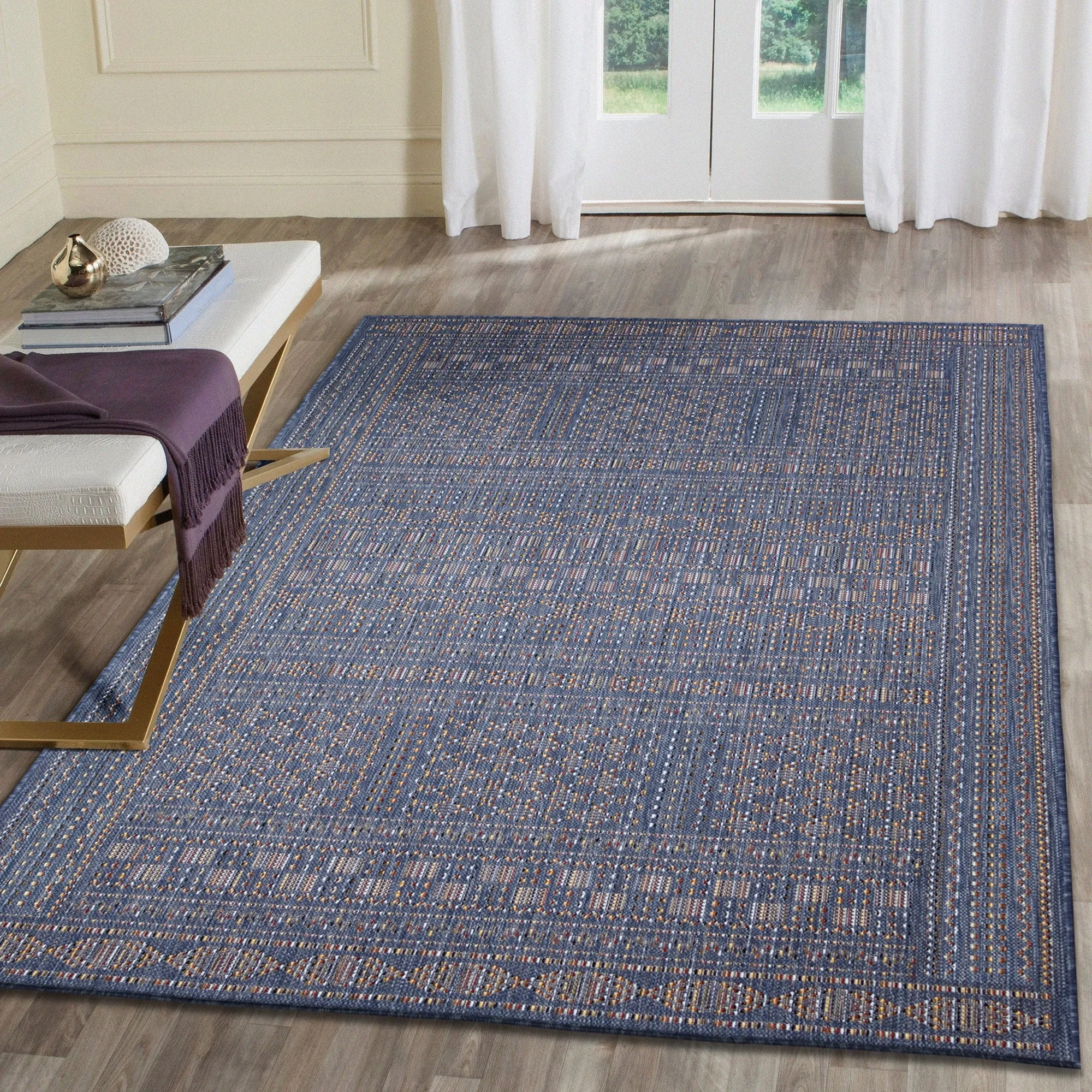 Liora Manne Avena Panel Stripe Indoor/Outdoor Rug